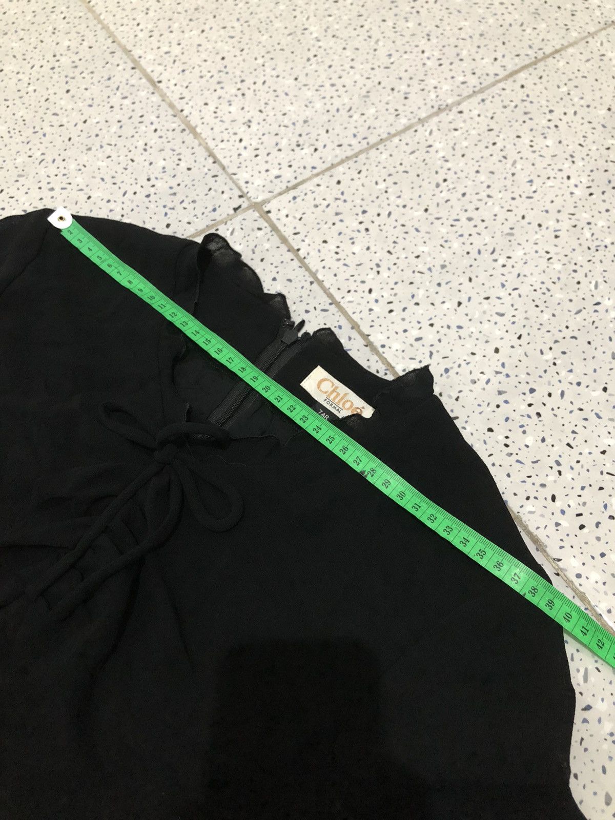 Chloe Chloe Formal Black Midi Dress Size XS / US 0-2 / IT 36-38 - 14 Thumbnail