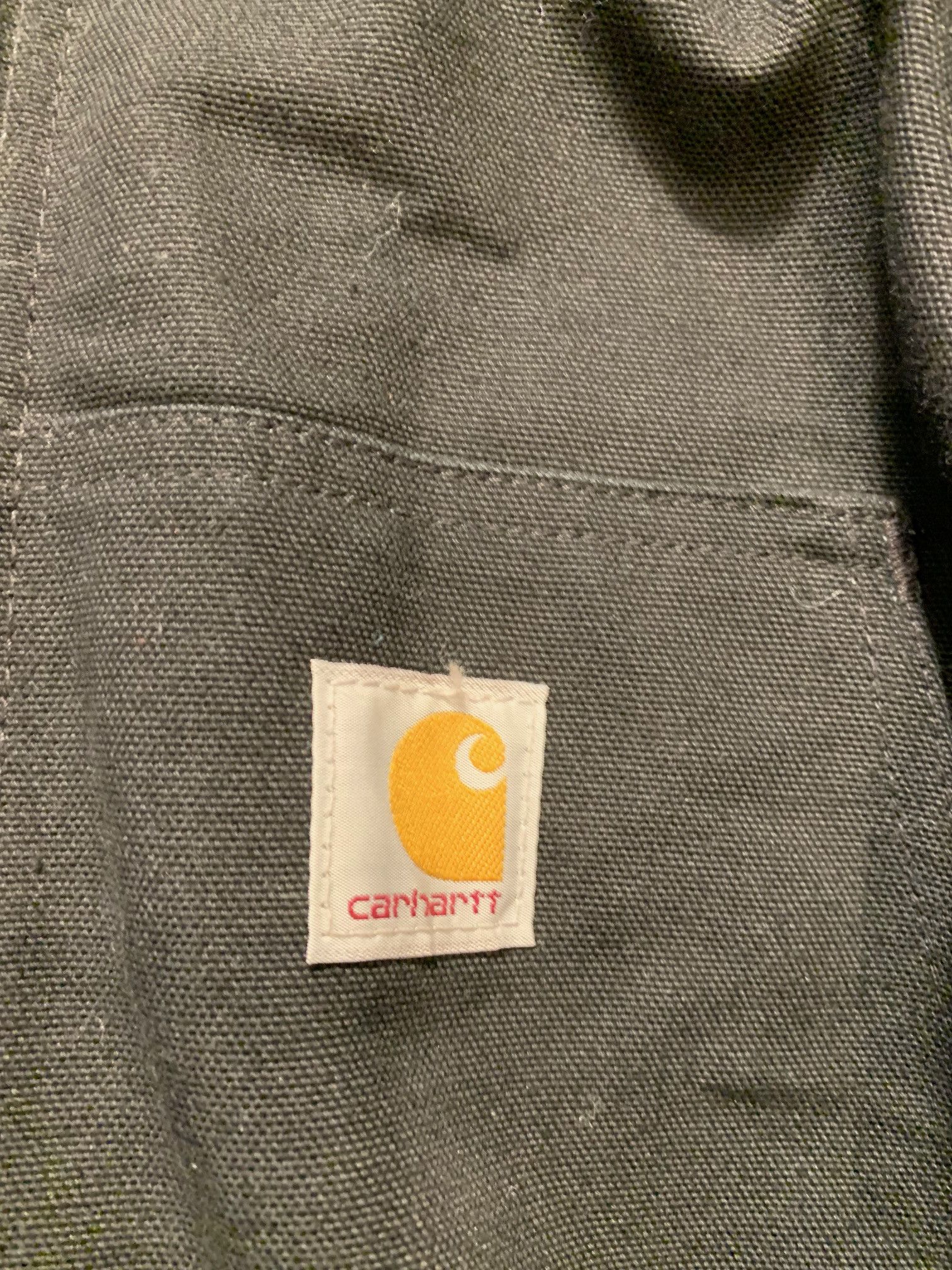 Carhartt J131 Black Made in USA Union Made Duck Canvas Jacket Hoodie Size US XL / EU 56 / 4 - 7 Thumbnail