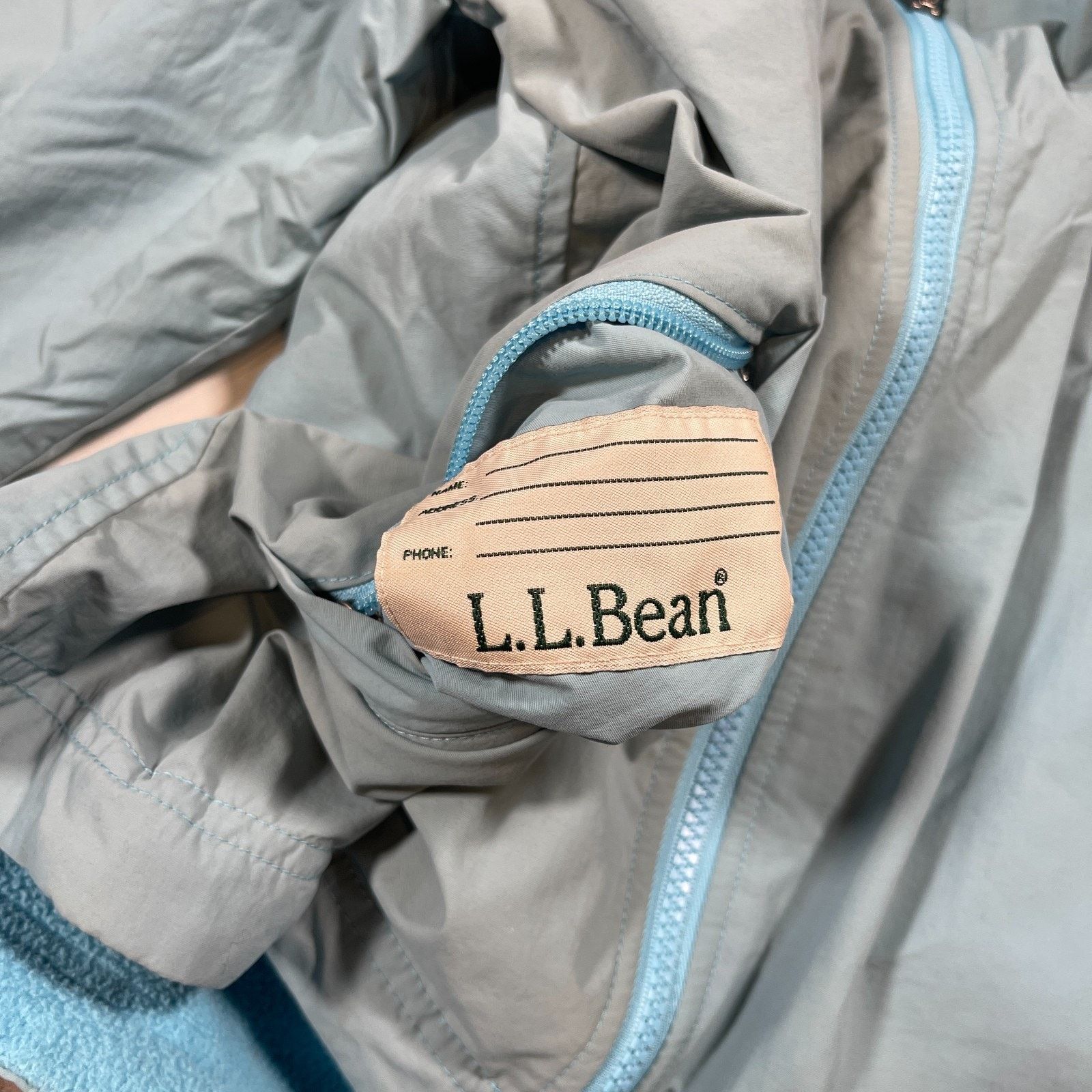 L.L. Bean LL Bean Blue Reversible Fleece Jacket Size Youth Medium Size M / US 6-8 / IT 42-44 - 6 Thumbnail