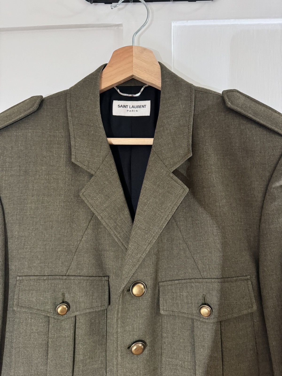 Saint Laurent Paris Saint Laurent Military Jacket Size US M / EU 48-50 / 2 - 2 Thumbnail