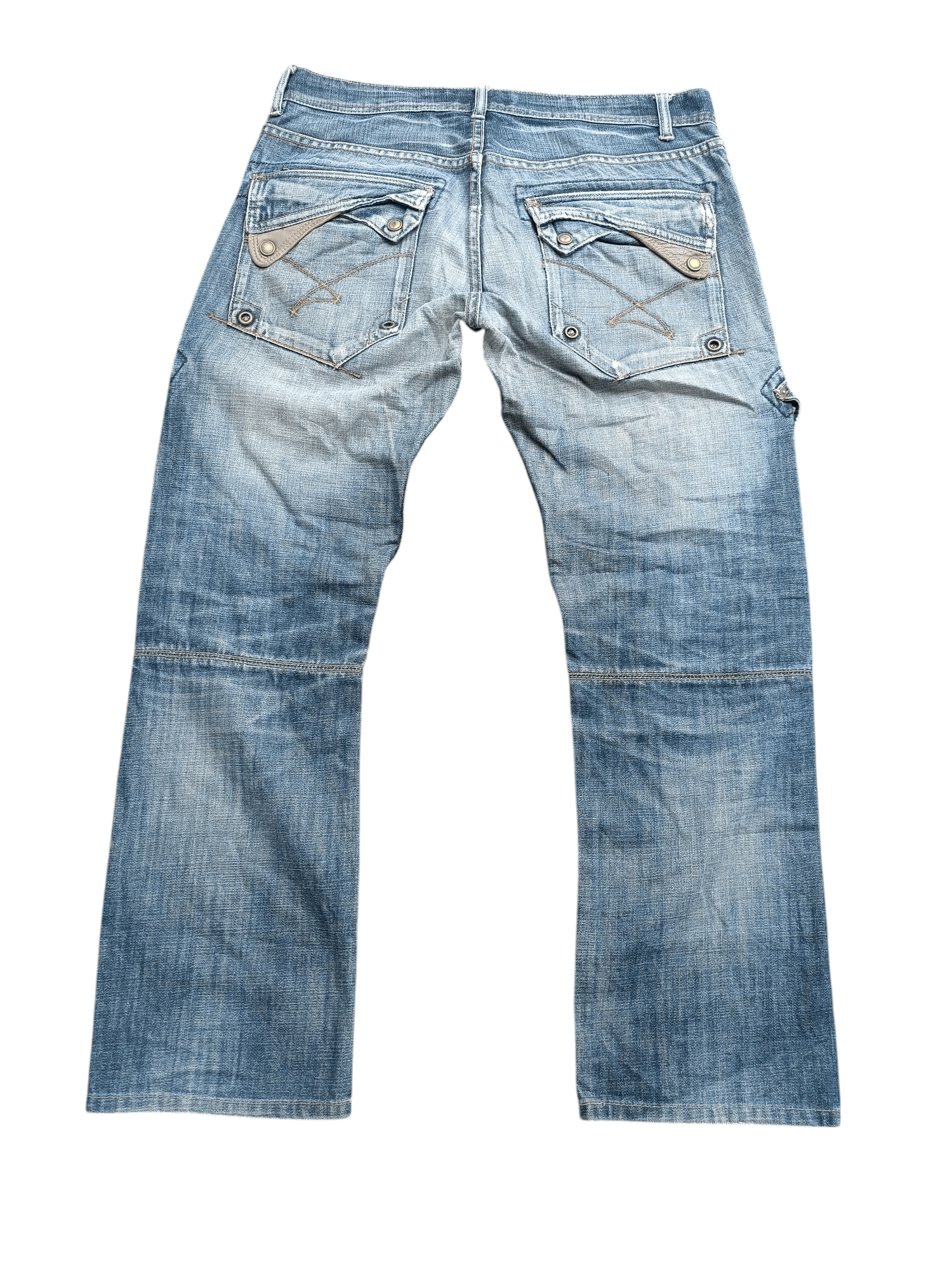 Japanese Brand FYEE 🔥 IKCA DISTRESSED RARE DESIGN DENIM E240i Size US 34 / EU 50 - 7 Thumbnail