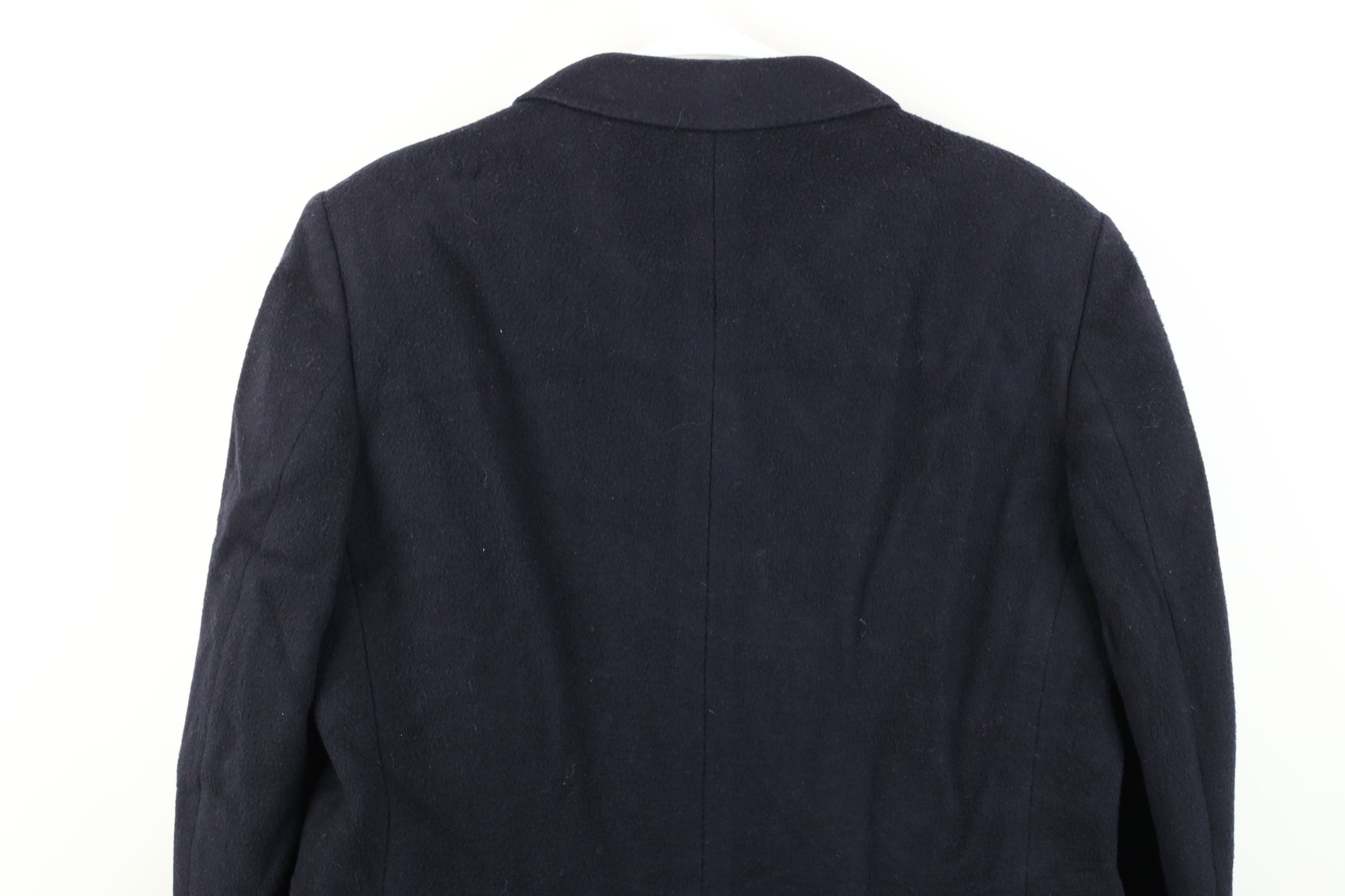 Vintage Vintage 90s Streetwear Double Breasted Overcoat Jacket Blue Size US XXL / EU 58 / 5 - 14 Thumbnail