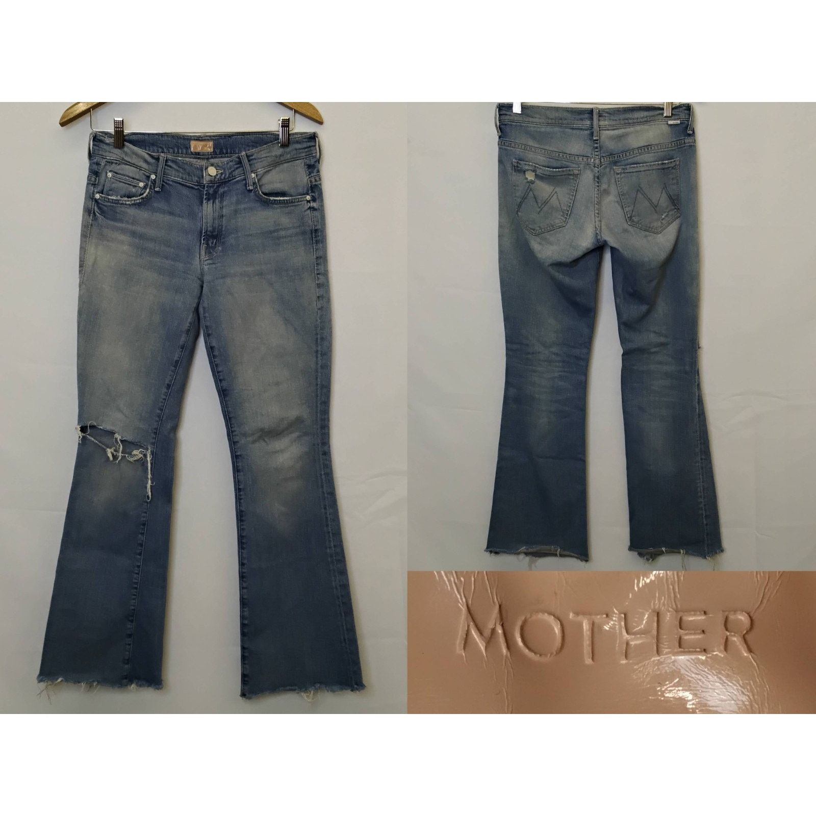 MOTHER Mother Jeans The Slacker Fray Women's 26x31 Light Wash Size 26" / US 2 / IT 38 - 1 Thumbnail
