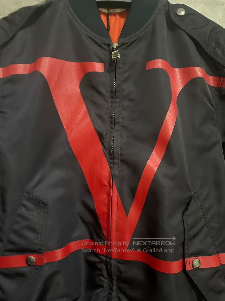 Valentino Valentino Baseball jacket jacket classic big V print Size US S / EU 44-46 / 1 - 2 Thumbnail