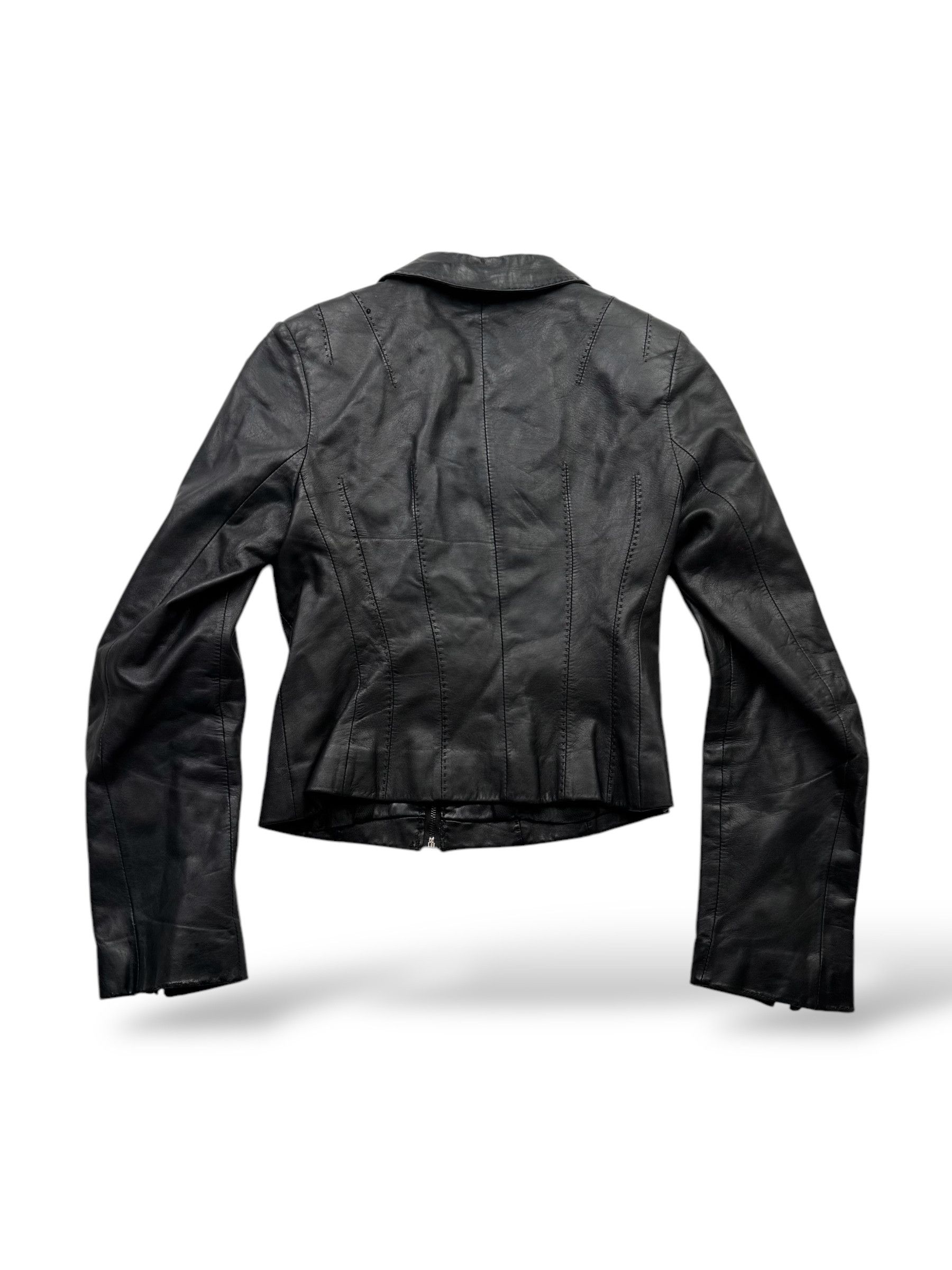 Japanese Brand Vintage Cropped Leather Jacket W43(V9) Size XS / US 0-2 / IT 36-38 - 6 Thumbnail