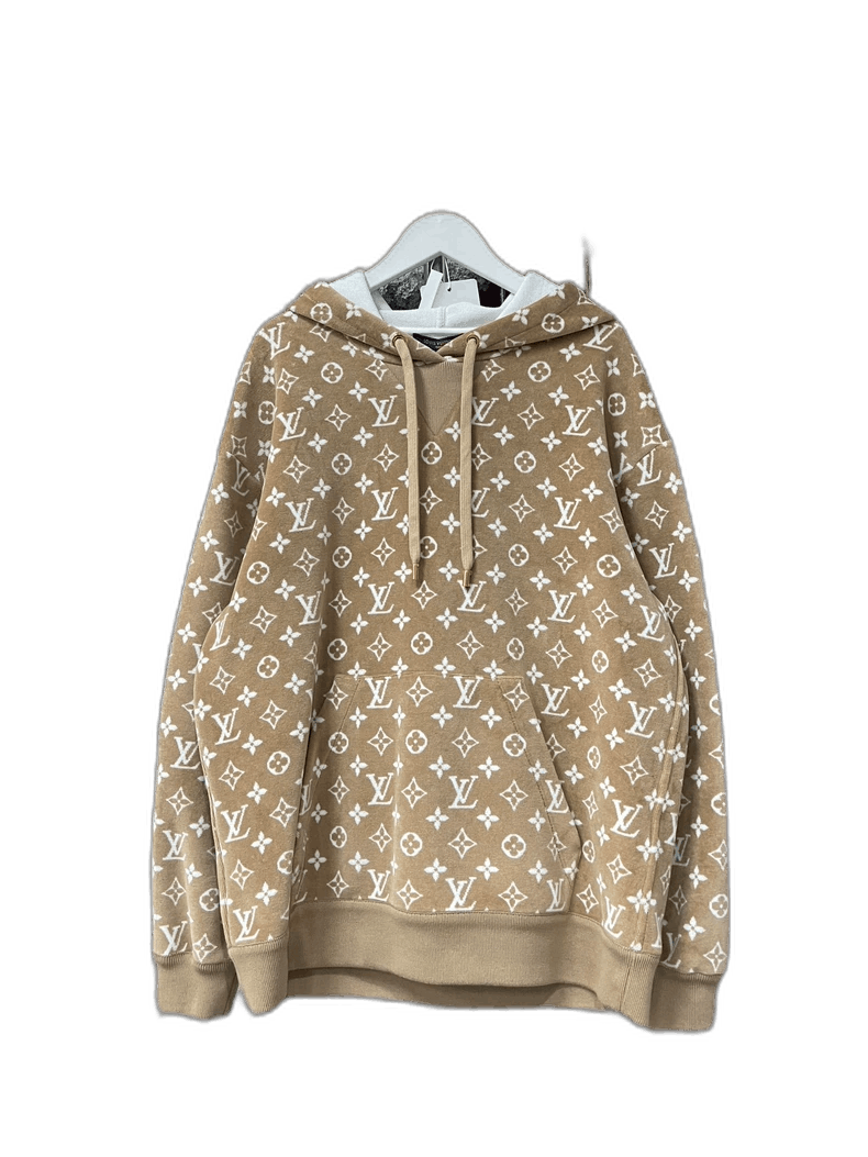 Louis Vuitton Louis Vuitton Velvet Logo Hoodie Sweatshirt -2505 Size US S / EU 44-46 / 1 - 1 Thumbnail
