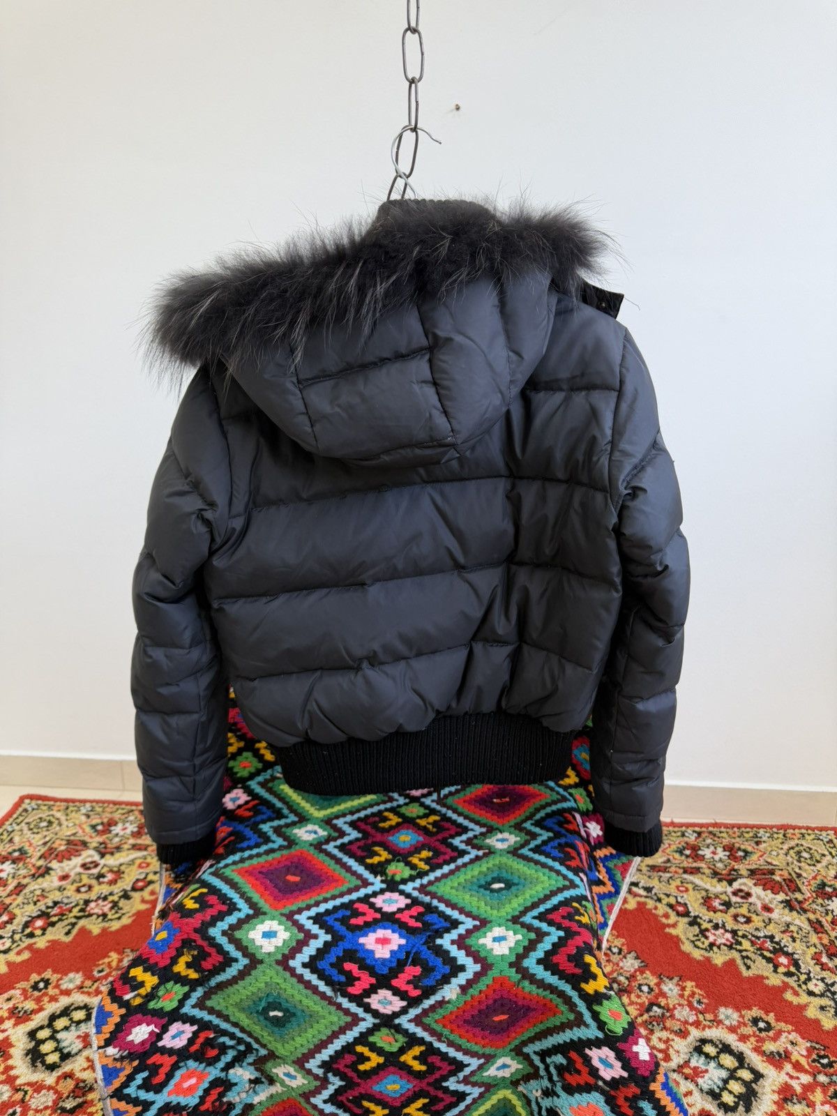 Le Grande Bleu (L.G.B.) Avant Garde Hysteric Glamour Style Fur Hood Bomber Jacket Size US S / EU 44-46 / 1 - 10 Thumbnail