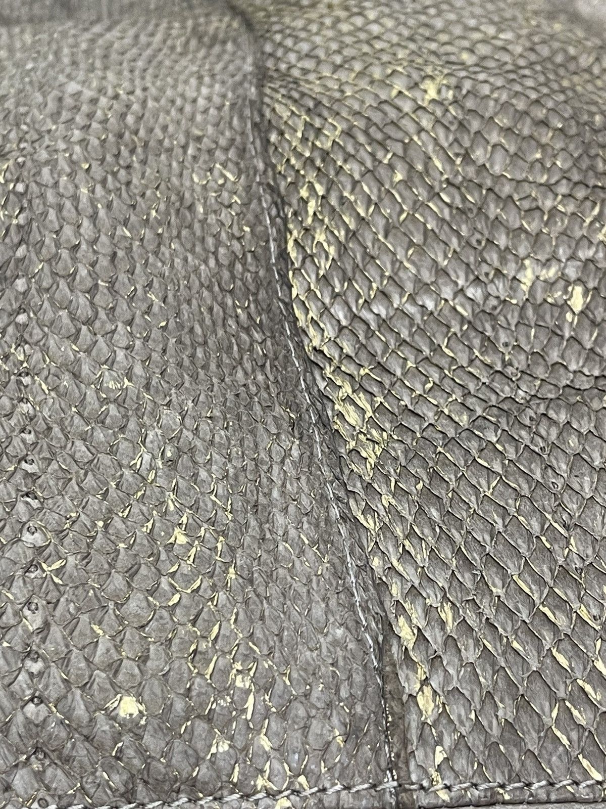 Genuine Leather Full Leather Sissi Rossi Italy Python Tote Bag 3🟩 Size ONE SIZE - 6 Thumbnail