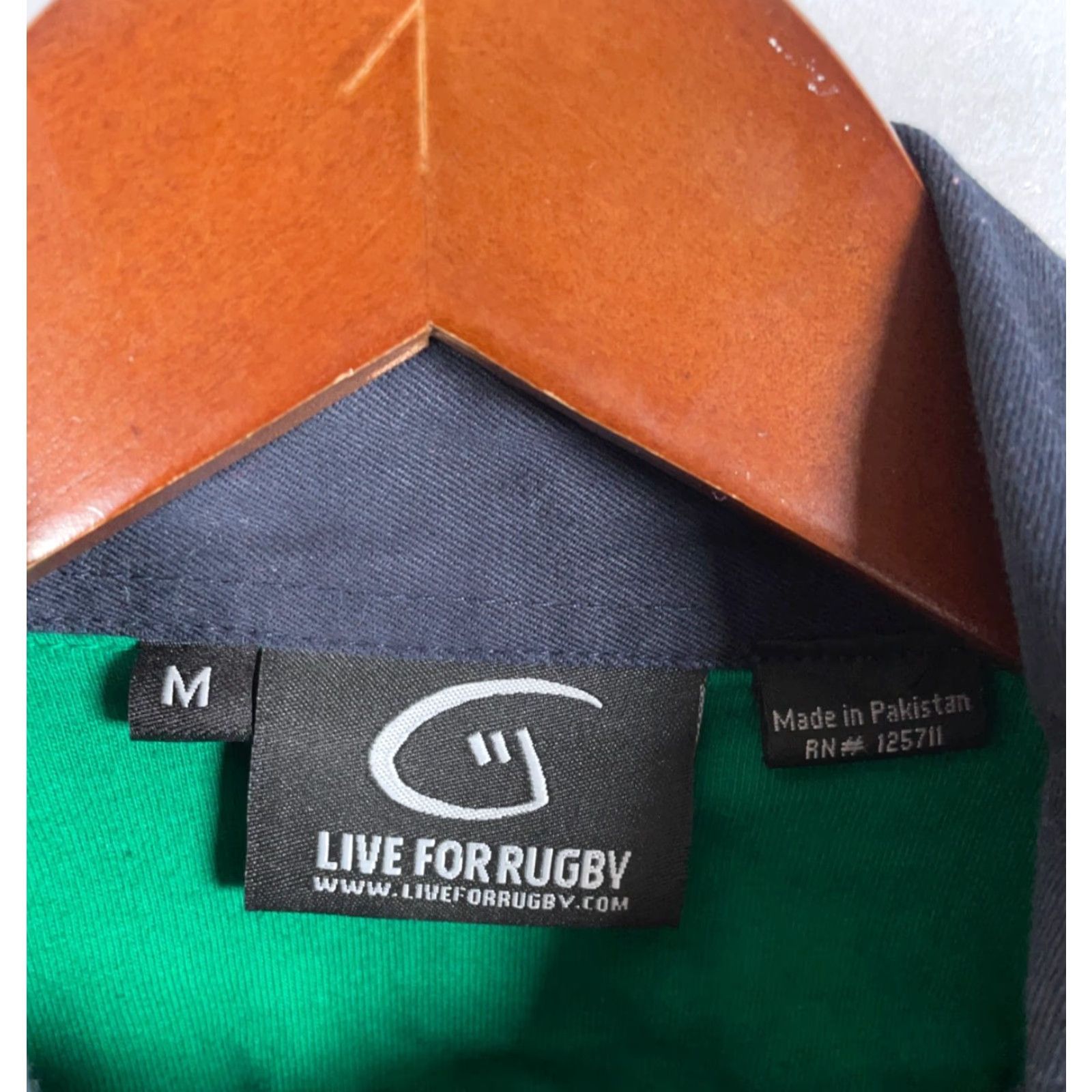 Vintage VINTAGE Live for Rugby Men's Polo Shirt Adult Medium Green Black Striped 90s Casual Embroidered Size US M / EU 48-50 / 2 - 3 Thumbnail