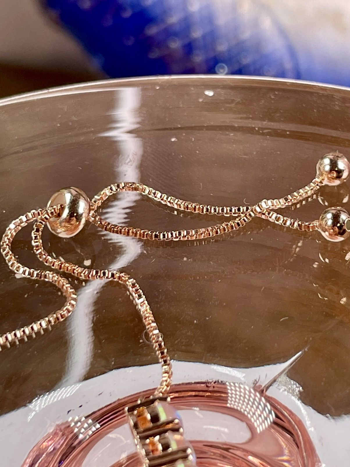 Other Genuine Ethiopian OPAL 14k Rose Gold plated Bolo Bracelet Size ONE SIZE - 10 Thumbnail