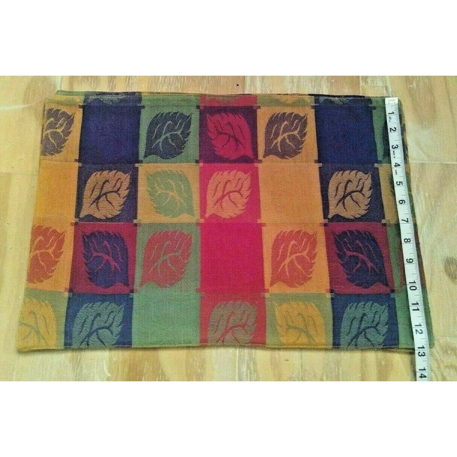 Other Fallani and Cohn Cotton Placemats Fall Leaves RN 14826 4 Pc. Size ONE SIZE - 5 Thumbnail