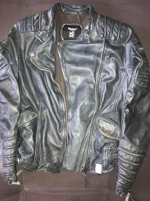 Vintage Tigha leather jacket Grailed