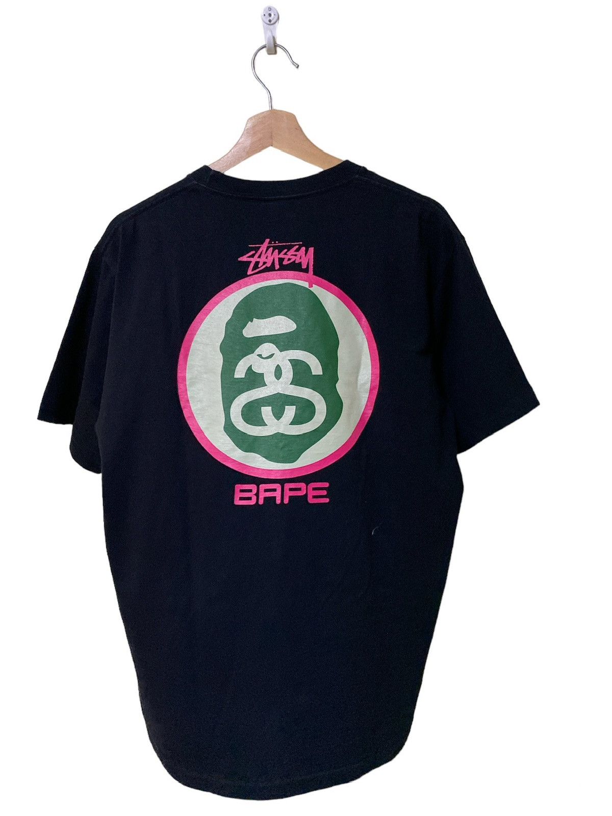 Bape × Stussy A bathing Ape BAPE X Stussy Collaboration Tshirt Size US L / EU 52-54 / 3 - 4 Thumbnail