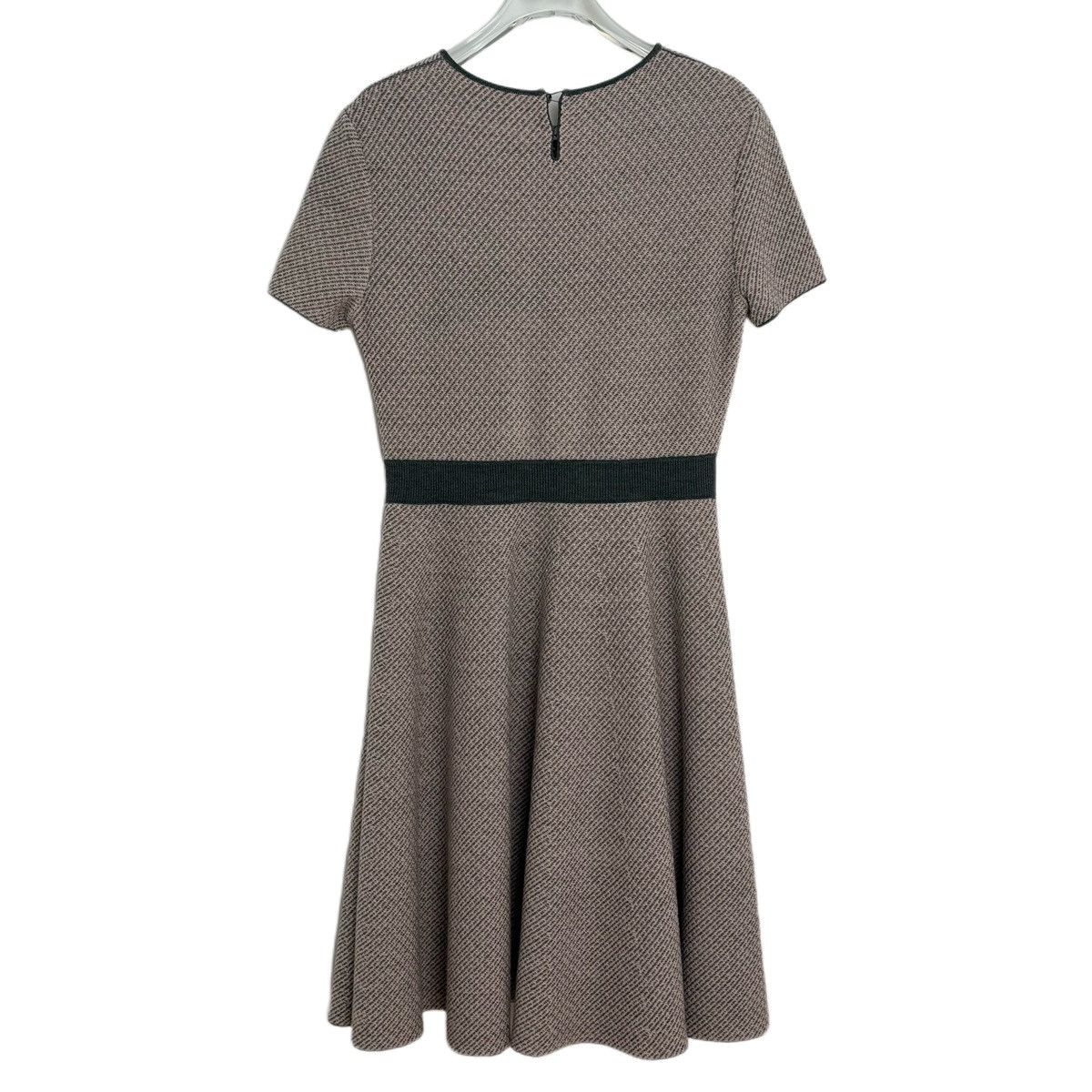 Dior Dior Pink & Grey Wool Waisted Short Sleeve Dress K26WX Size S / US 4 / IT 40 - 2 Thumbnail