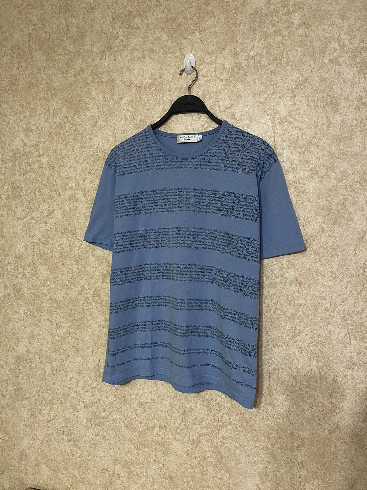 Yves Saint Laurent Yves Saint Laurent vintage multilogo monogram T-shirt YSL Size US L / EU 52-54 / 3 - 9 Thumbnail