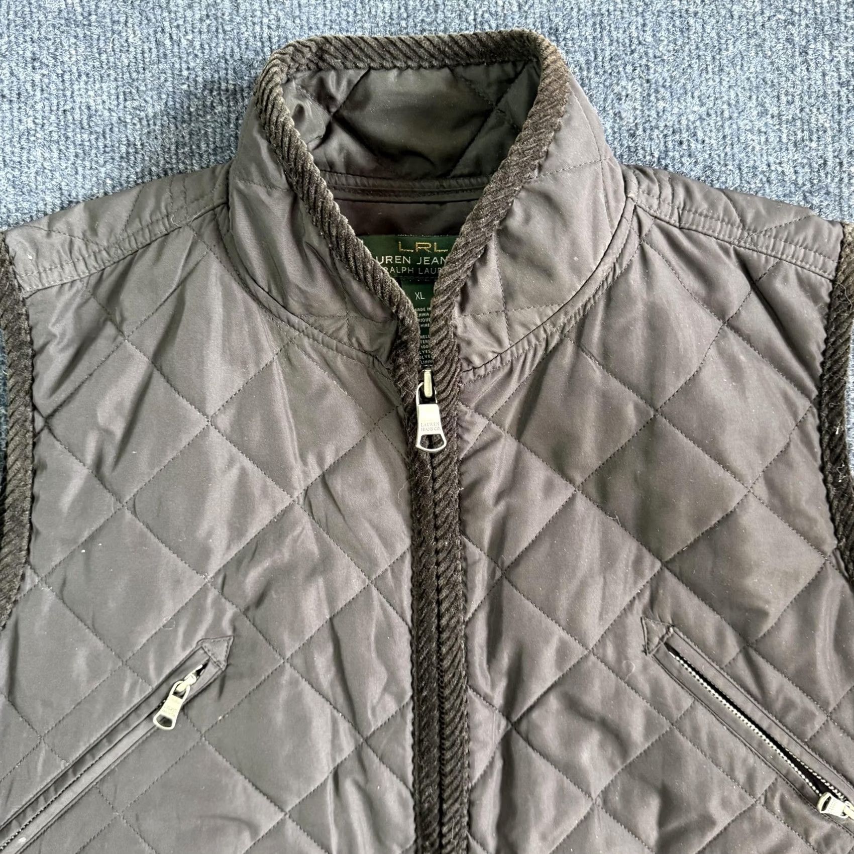 Ralph Lauren Lauren Ralph Lauren Vest Womens XL Brown Quilted Zip Puffer Utility Pockets Size XL / US 12-14 / IT 48-50 - 2 Thumbnail