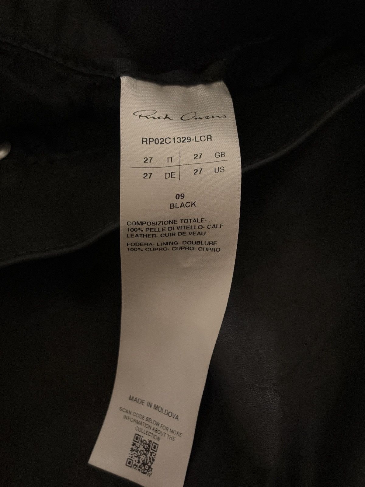 Rick Owens Rick owens Leather bolan pants Size US 27 - 8 Thumbnail