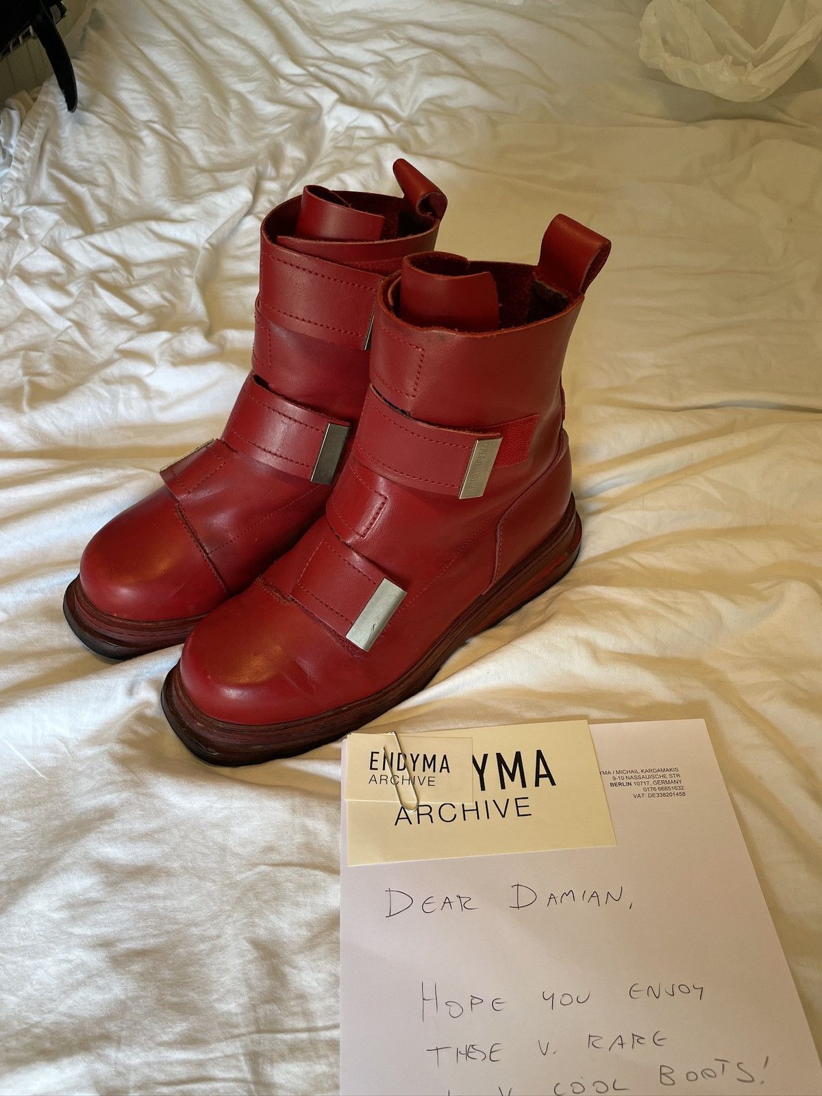 Dirk Bikkembergs Dirk Bikkembergs AW96 4 Velcro Straps Leather Boots Size US 10 / EU 43 - 9 Thumbnail