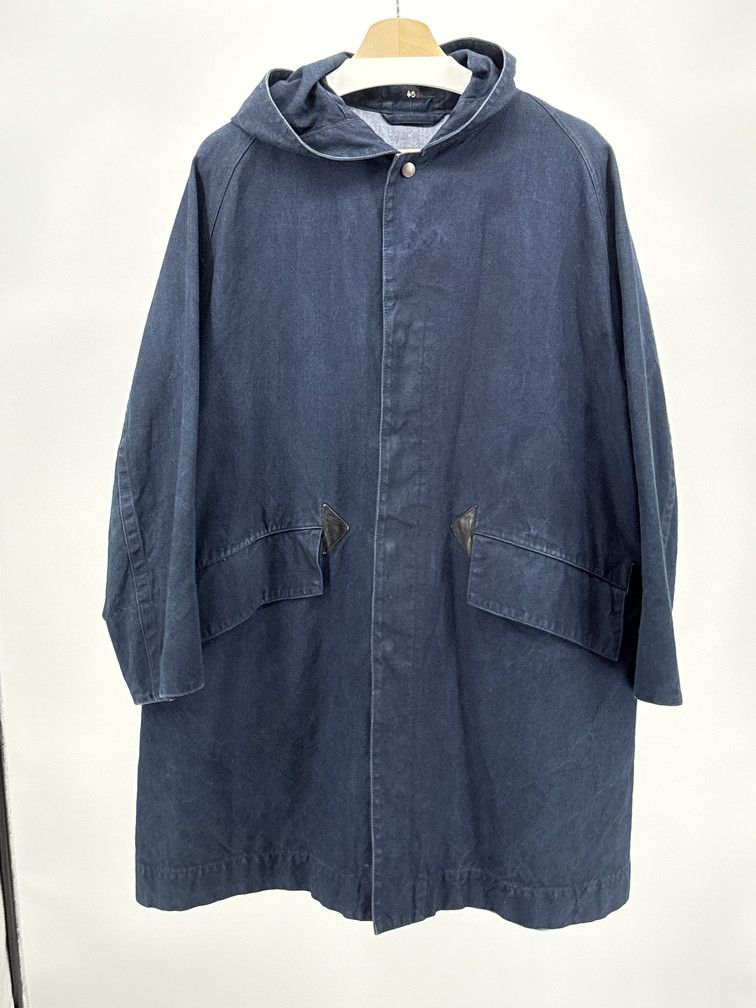 45rpm Indigo Dyed Hooded Overcoat Size US M / EU 48-50 / 2 - 1 Thumbnail