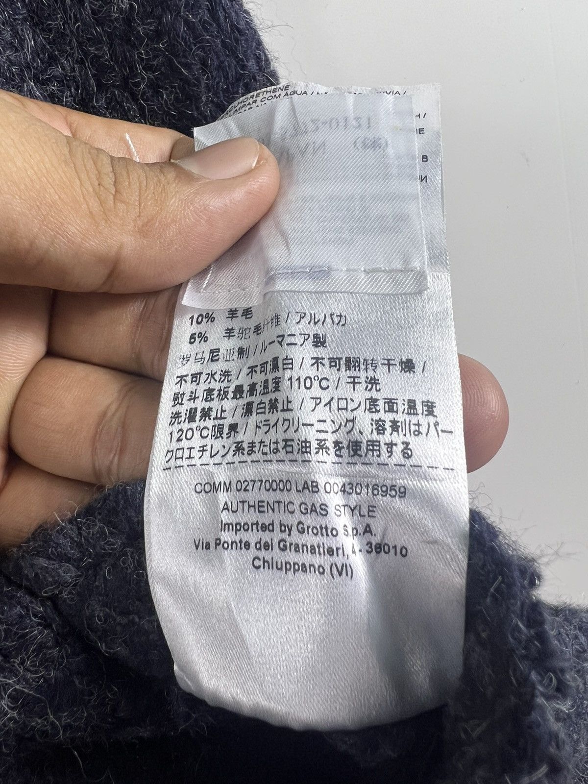 45rpm 🔥 indigo GAS Japan Grotto S.p.a Heavy Knit jacket Size US XS / EU 42 / 0 - 12 Thumbnail