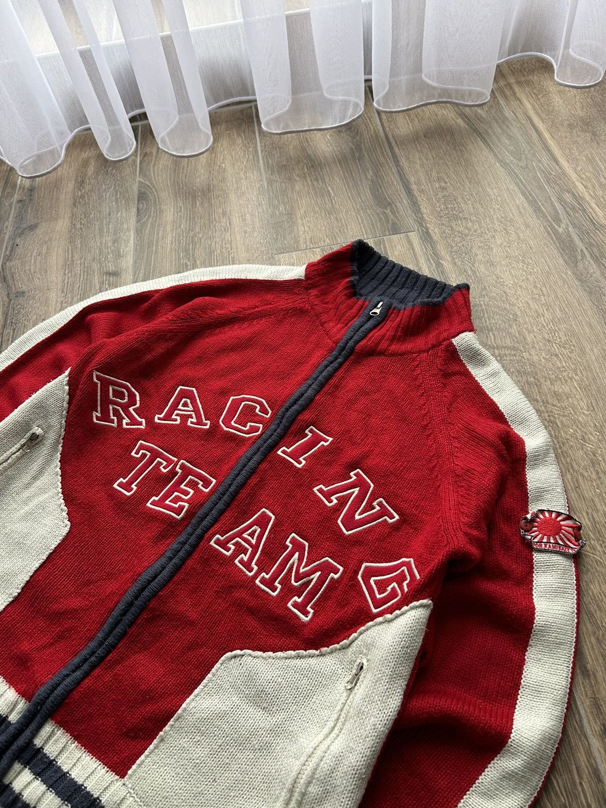 Vintage Vintage Racing Team Japan 🇯🇵 knits sweatshirt mens Size US M / EU 48-50 / 2 - 2 Thumbnail