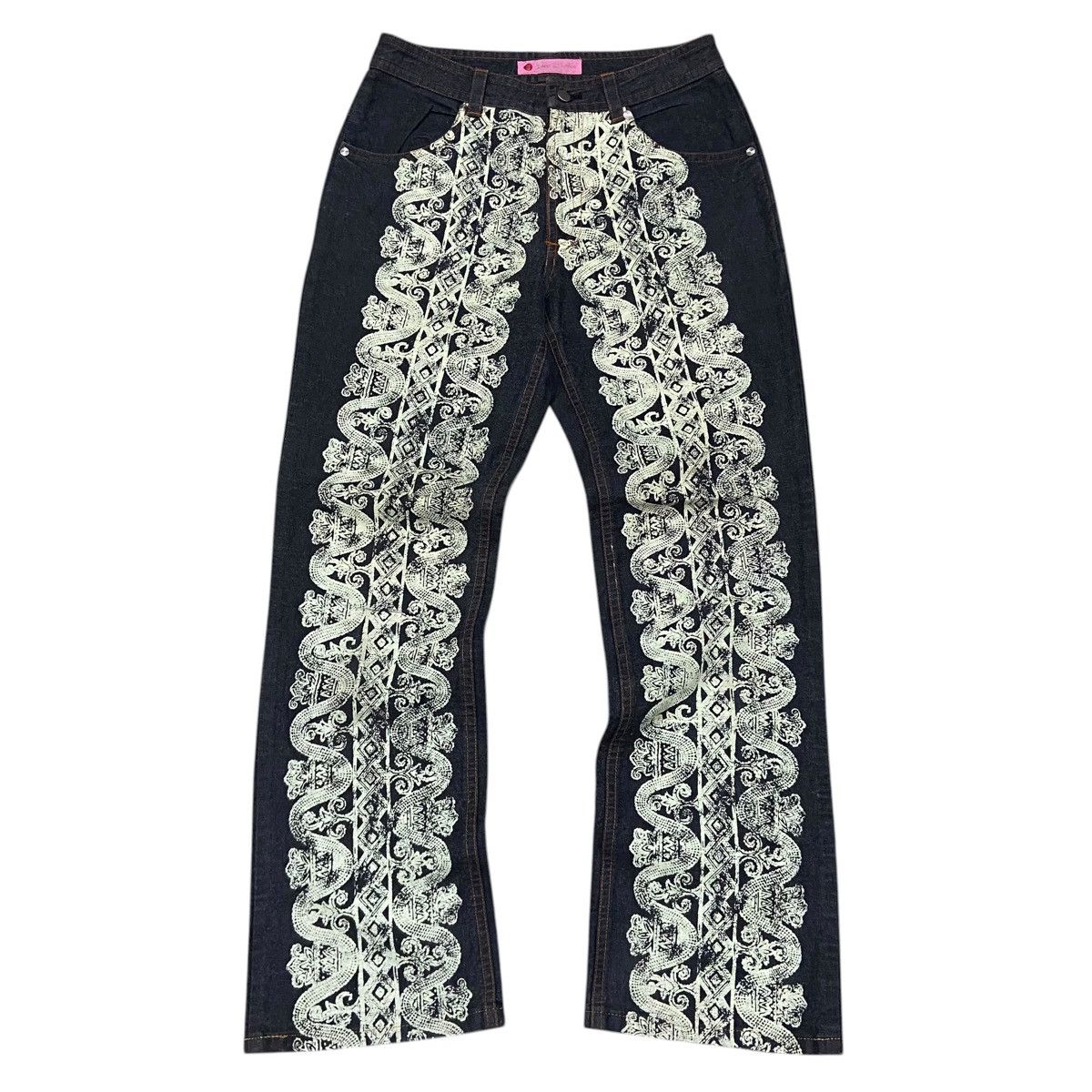 Japanese Brand Vtg Sucer Des Bonbon Style Of Hysteric Snake Pants Size 28" / US 6 / IT 42 - 1 Thumbnail