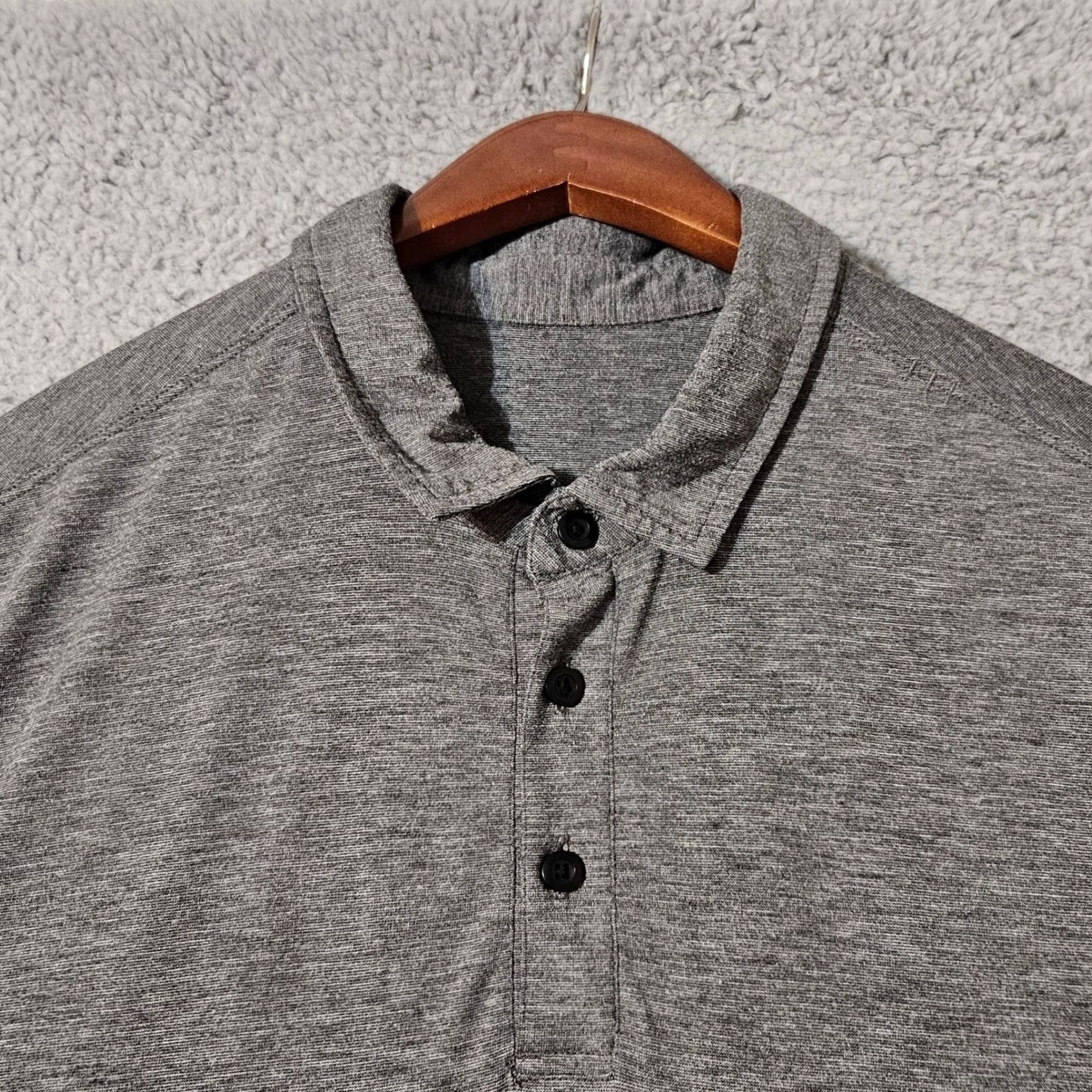 Lululemon Lululemon Polo Shirt Mens Size Medium Gray Performance Short Sleeve Casual Golf Size US M / EU 48-50 / 2 - 2 Thumbnail