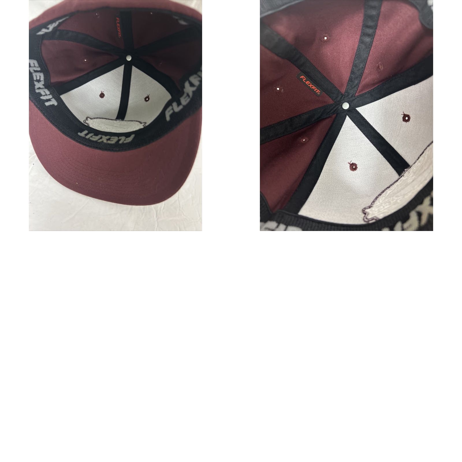 Vans Vans Off The Wall Baseball Hat Mens M Maroon Adjustable Cap Flex Size ONE SIZE - 9 Thumbnail
