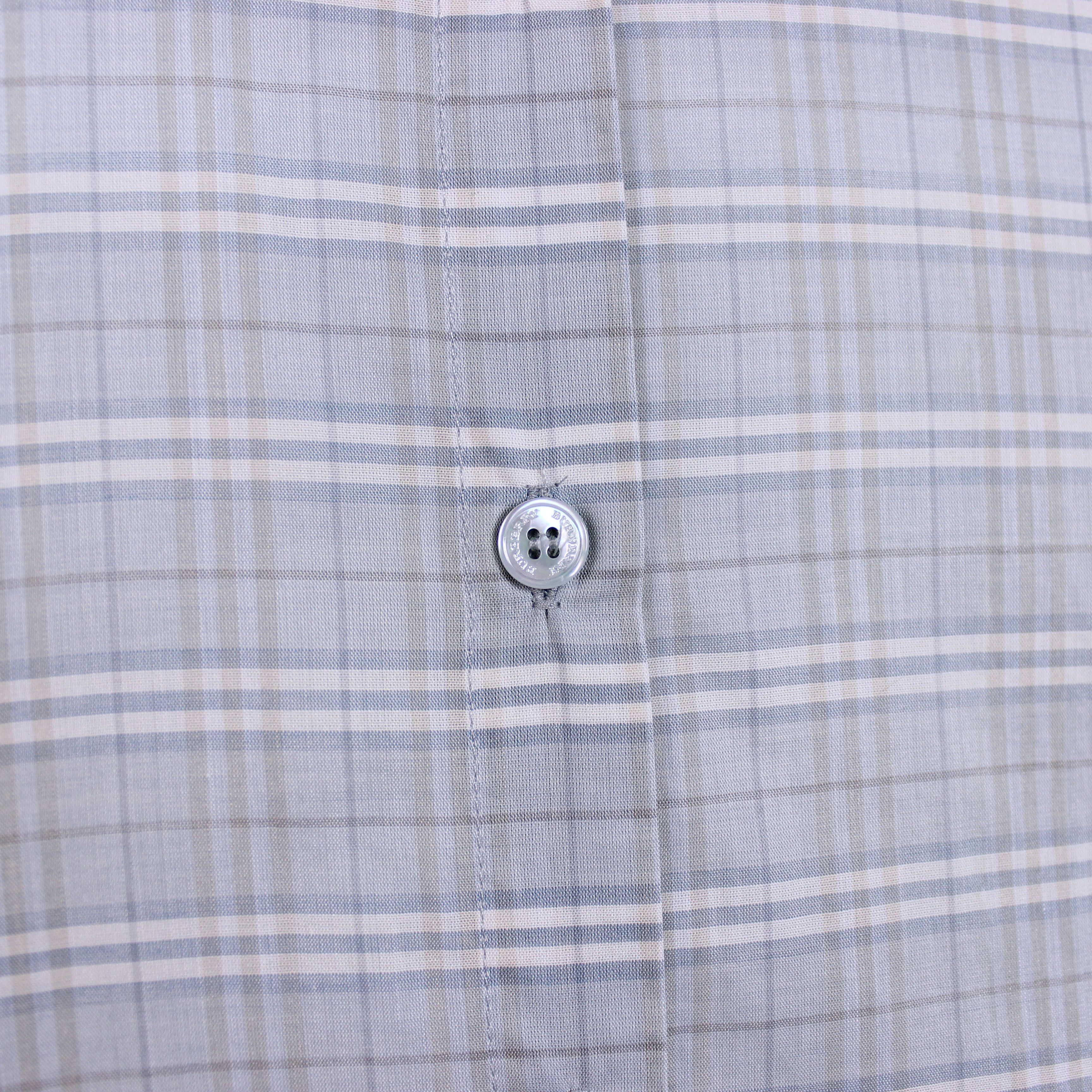 Burberry × Vintage Burberry vintage button ups shirt rarity blue nova S M Size US S / EU 44-46 / 1 - 6 Thumbnail
