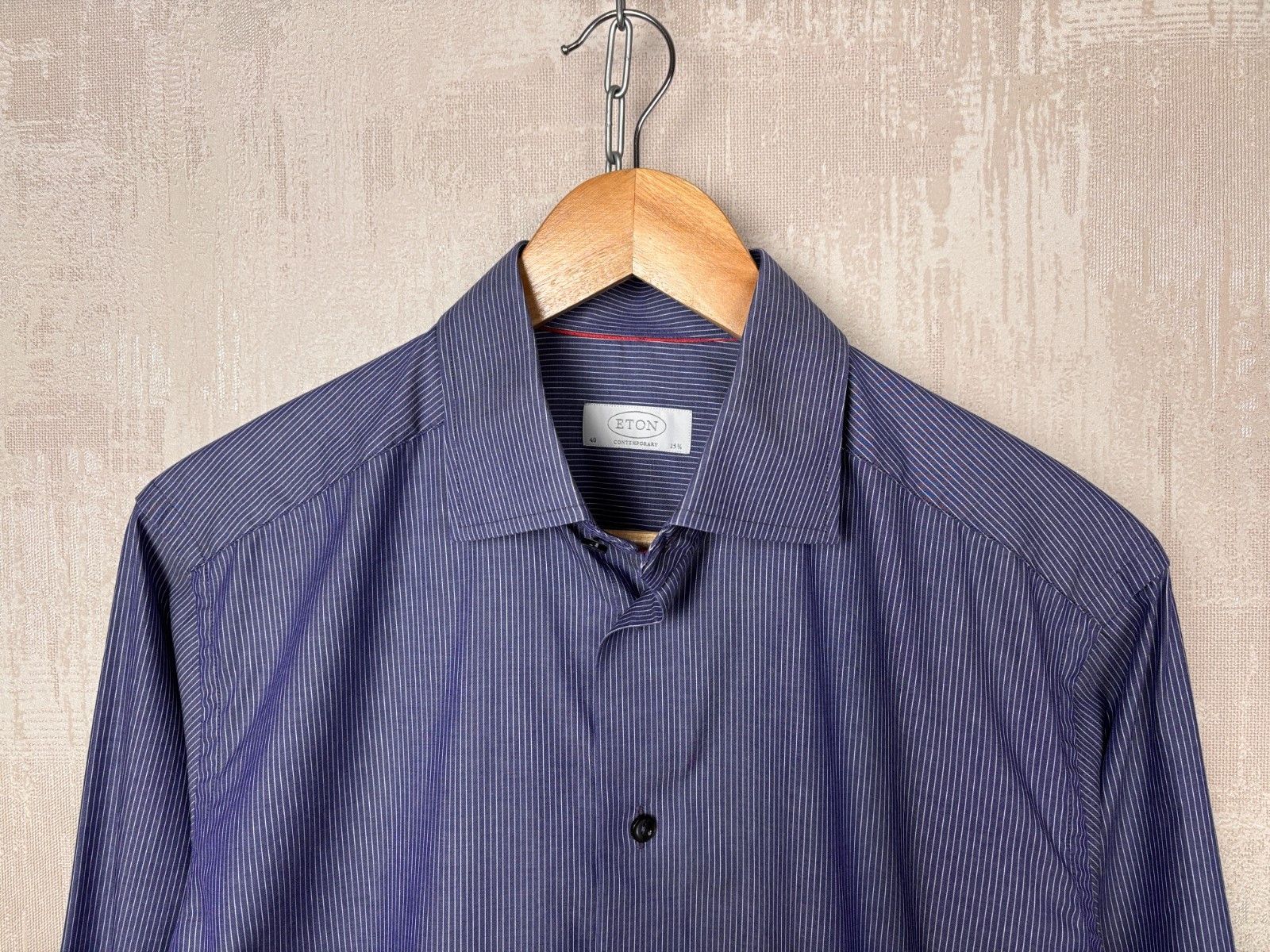 Eton Eton Contemporary Striped Long Sleeve Dress Shirt Size US L / EU 52-54 / 3 - 1 Thumbnail