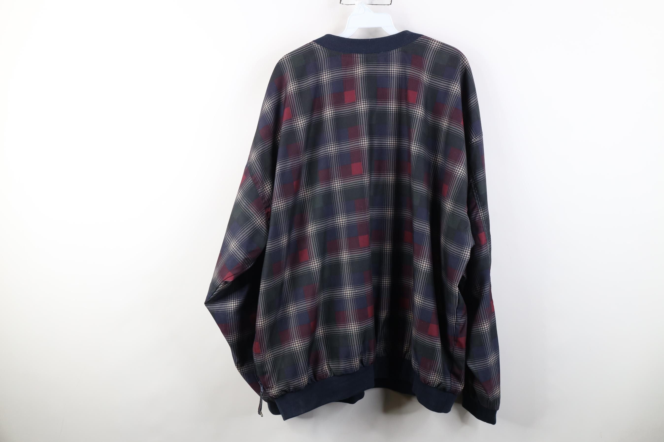Dockers Vintage 90s Dockers Golf Pullover Windbreaker Jacket Plaid Size US XL / EU 56 / 4 - 14 Thumbnail