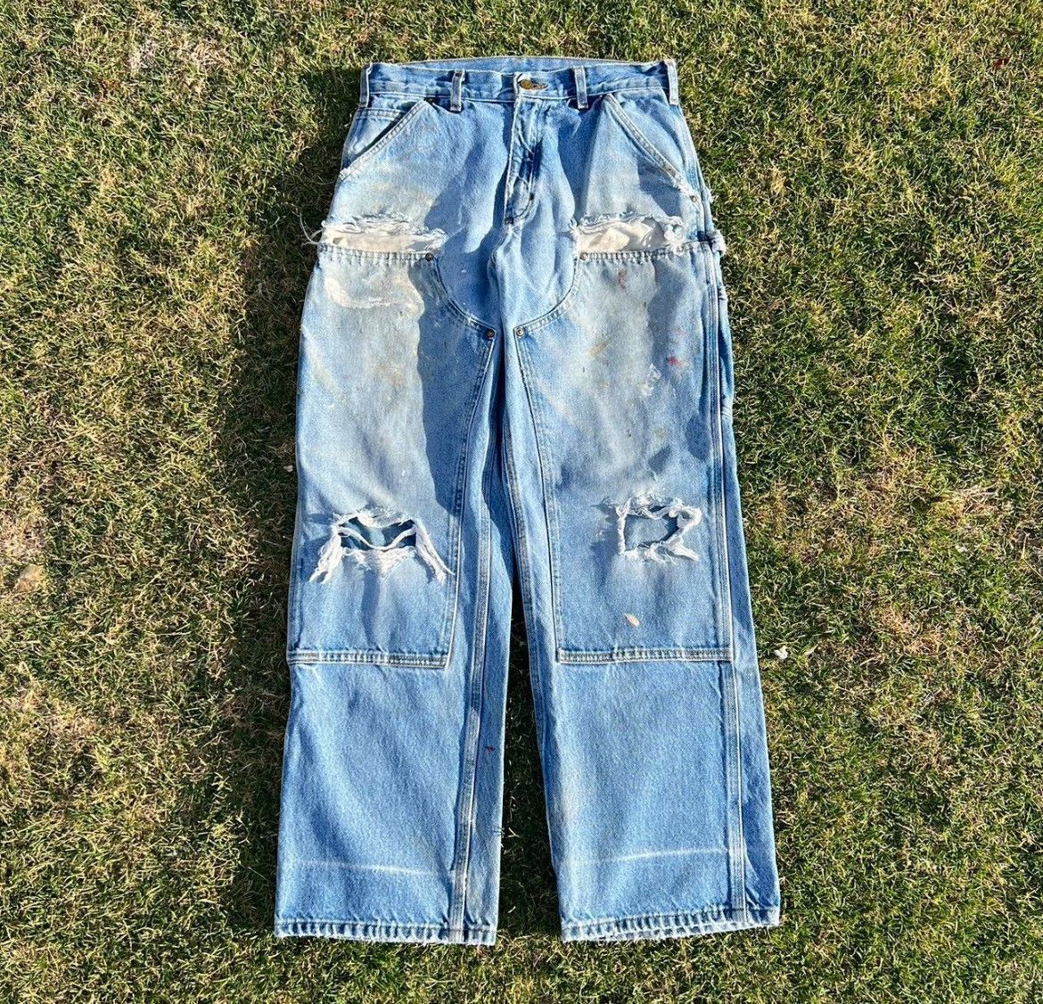 Carhartt × Vintage Distressed Carhartt Double Knee Size US 30 / EU 46 - 1 Thumbnail