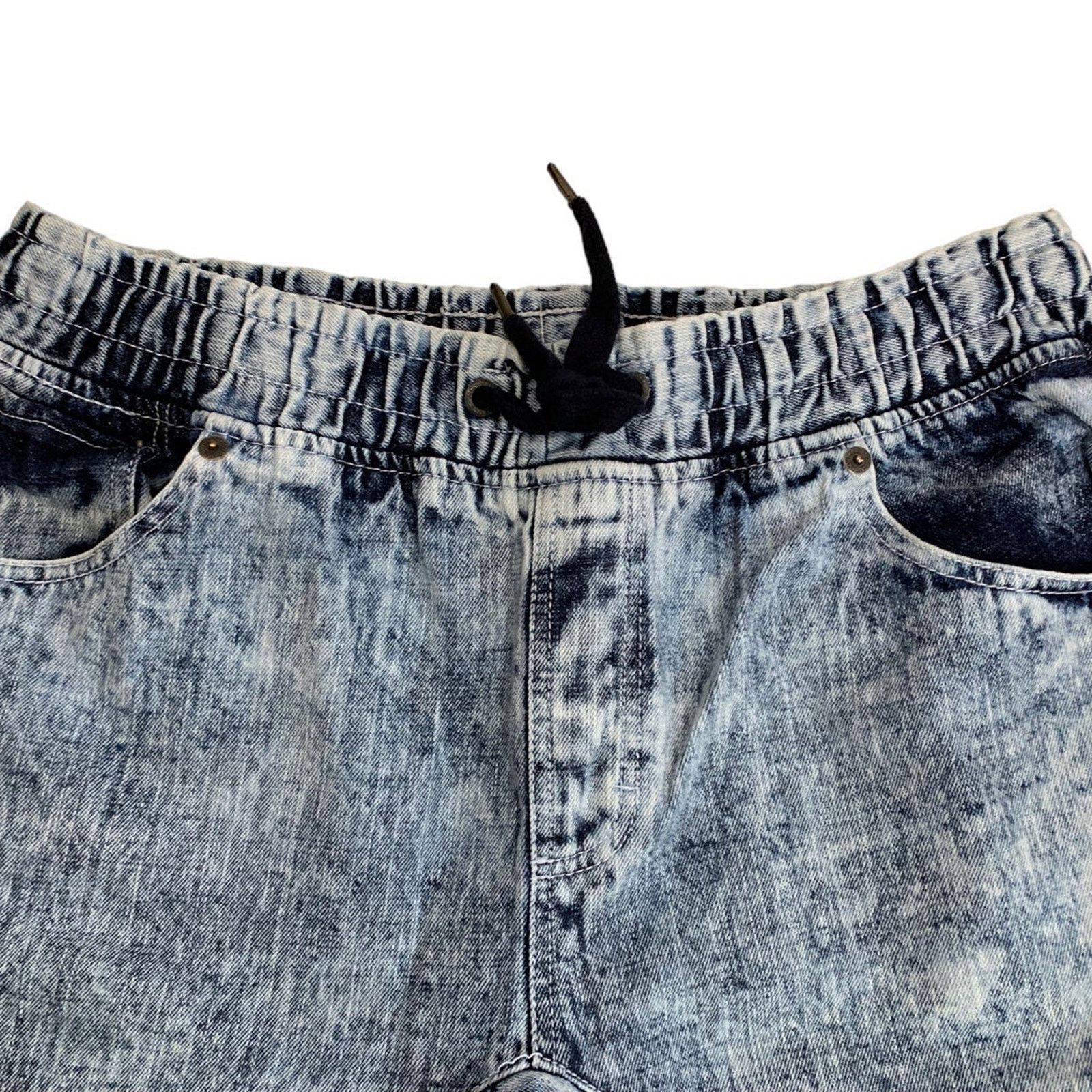 Southpole Southpole Men's Size 2X Denim Shorts pull-on elastic waist Size US 34 / EU 50 - 2 Thumbnail