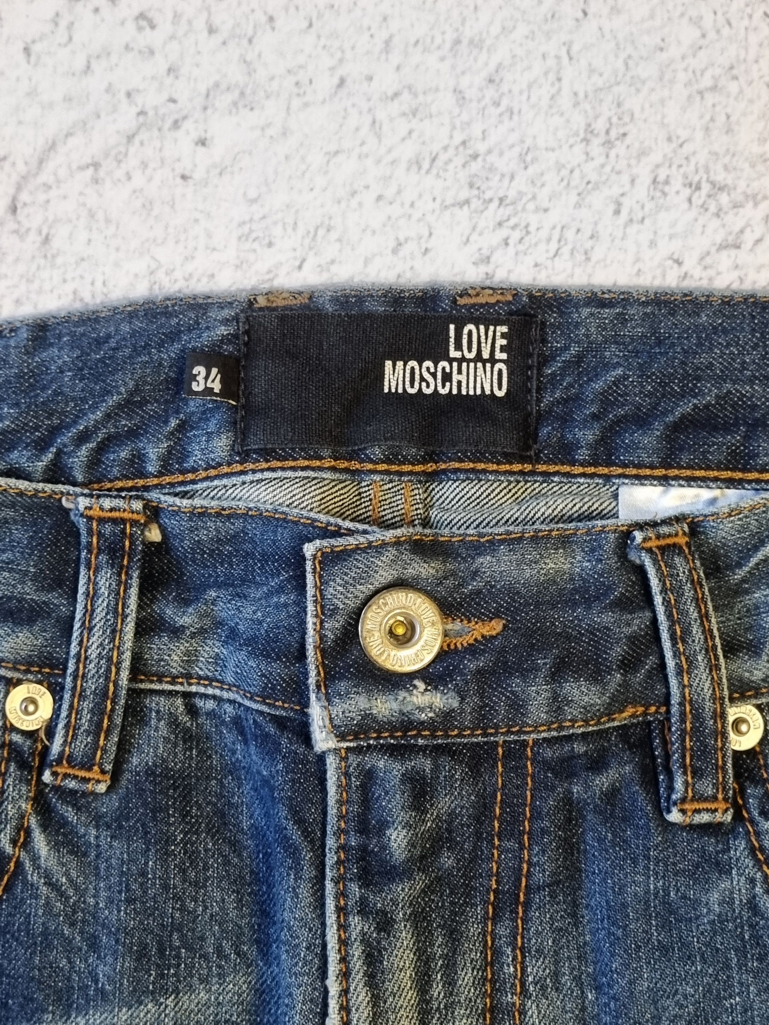 Moschino × Vintage Love Moschino Distressed Jeans Size US 32 / EU 48 - 5 Thumbnail
