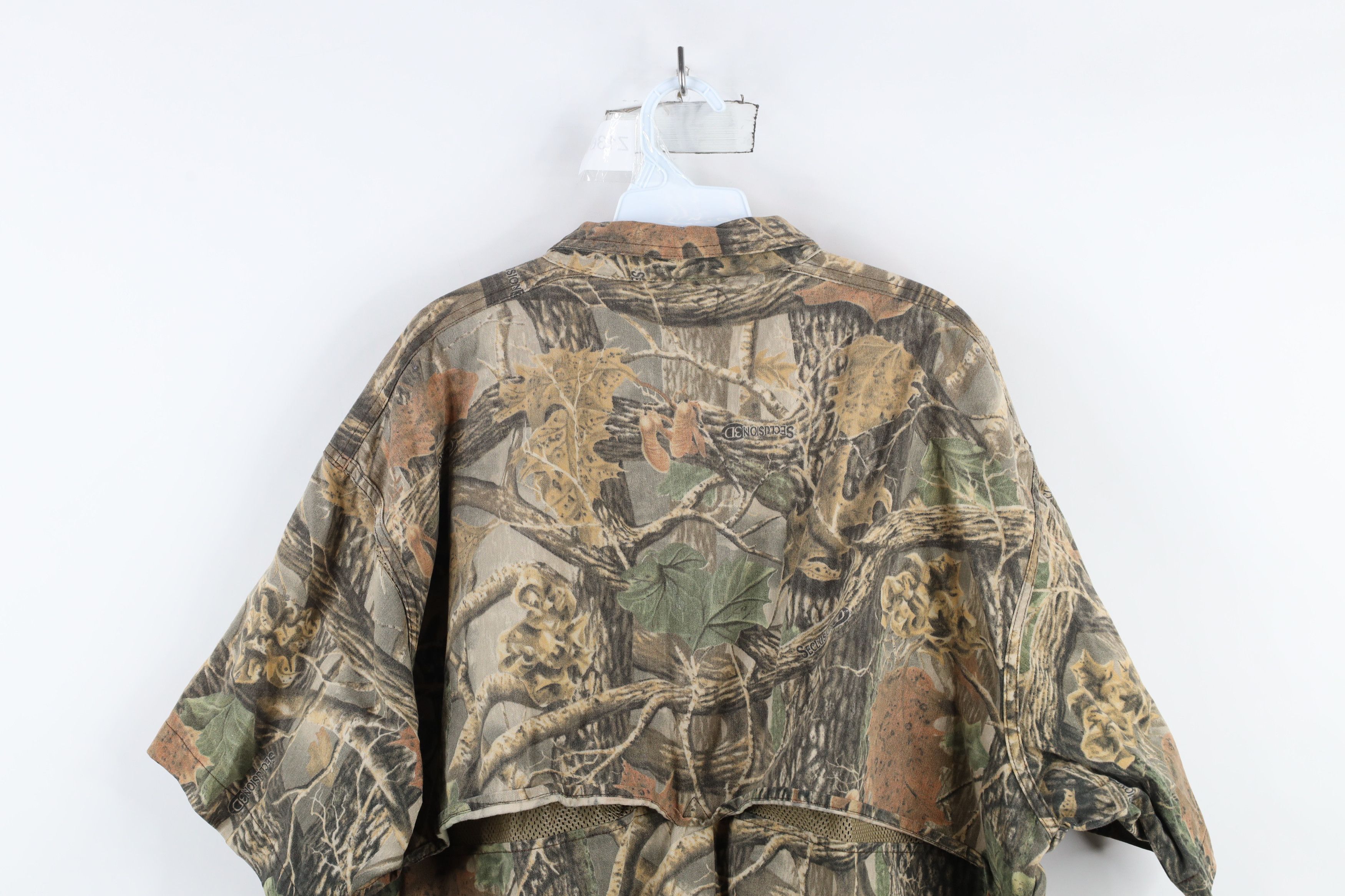 Cabelas × Vintage Vintage Cabelas Camouflage Short Sleeve Shooting Shirt Size US XXL / EU 58 / 5 - 9 Thumbnail