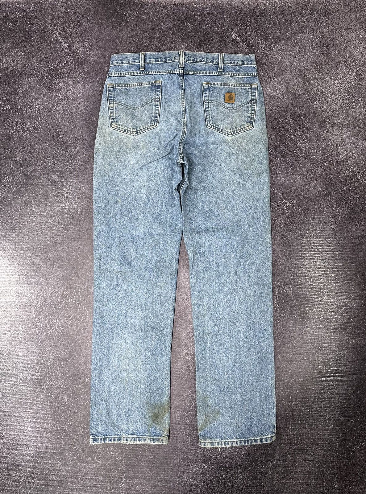 Carhartt Vintage Carhartt USA Light Blue Denim Faded Opium Work Jeans Size US 36 / EU 52 - 1 Thumbnail