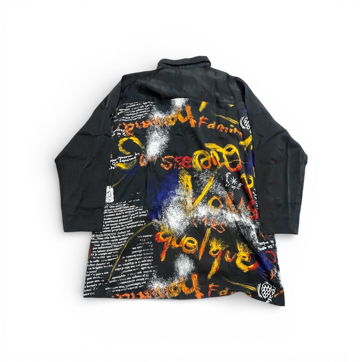 Kansai Yamamoto Vintage Kansai O2 Graphic Adjustable Pocket Shirt🔥 Size US XXL / EU 58 / 5 - 1 Thumbnail