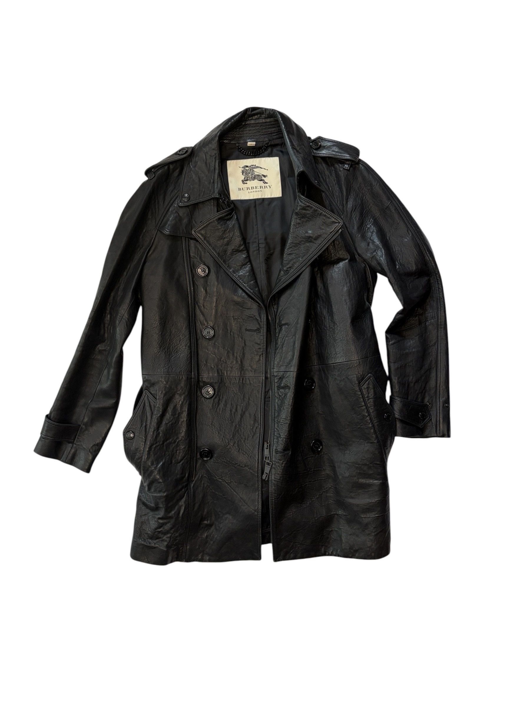 Burberry Prorsum Burberry Prorsum ss11 biker leather coat | Grailed