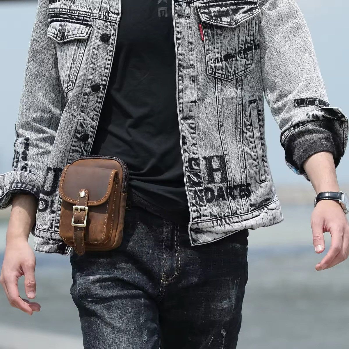 Leather Leather Waist Bag Size ONE SIZE - 1 Thumbnail