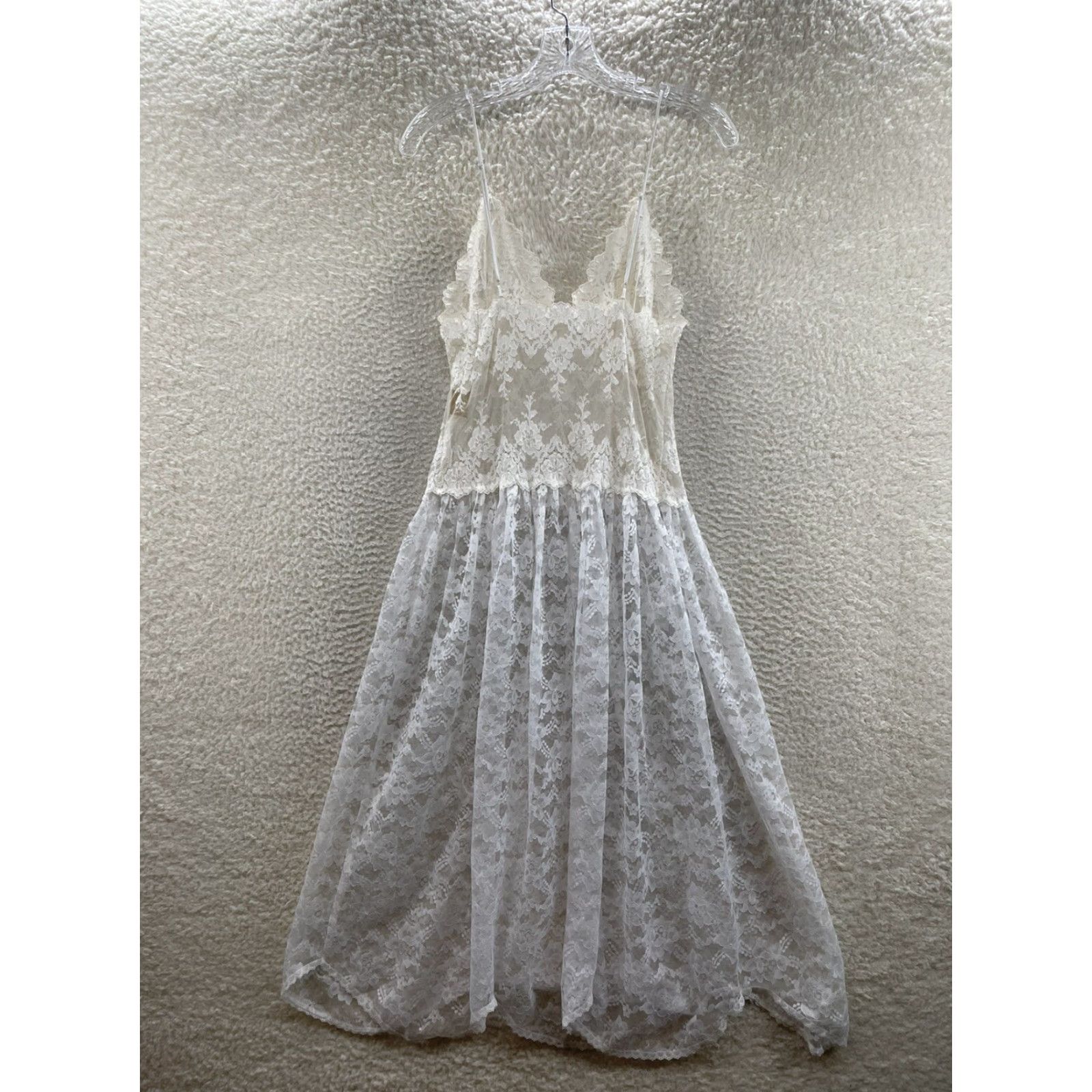 Victoria's Secret VINTAGE Victoria's Secret Dress White Lace Nightgown Slip Dress 80s M/L Womens Ladies by Victoria's Secret Size M / US 6-8 / IT 42-44 - 2 Thumbnail