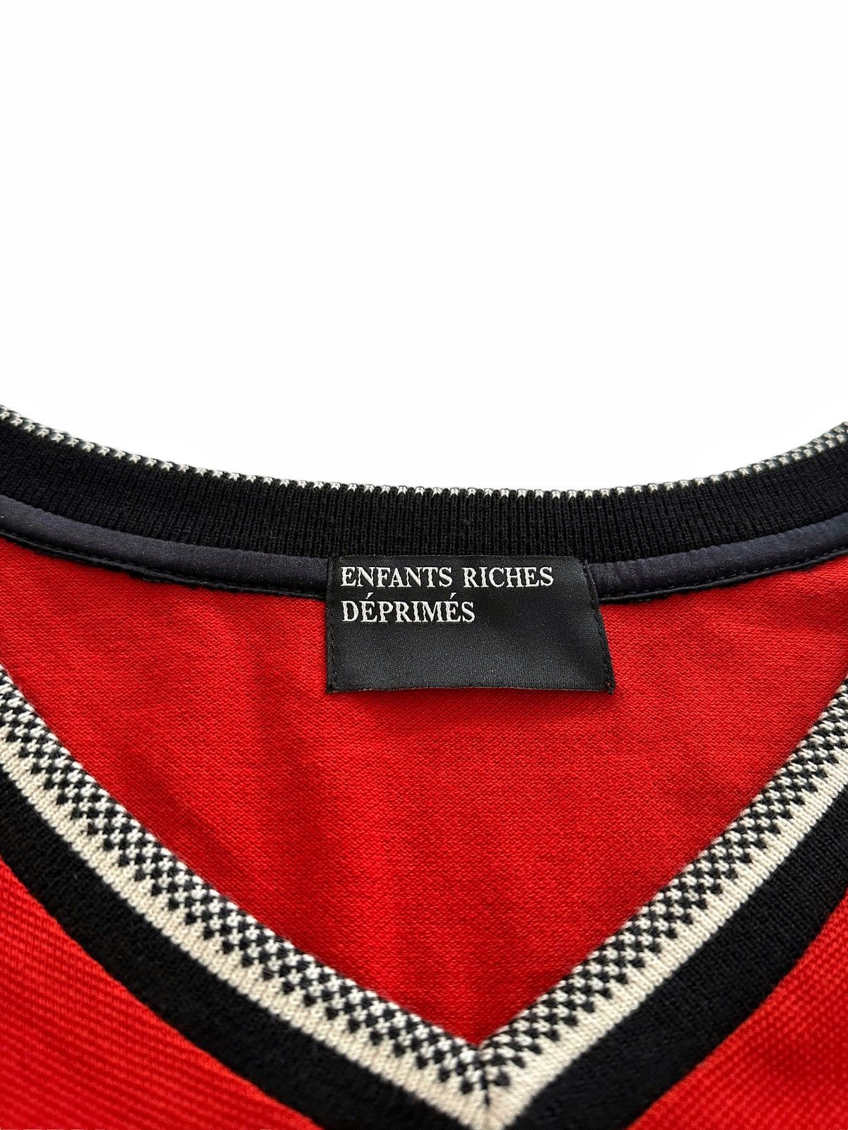 Enfants Riches Deprimes FW2018 Runway Red Layer Pique V Knit Size US XL / EU 56 / 4 - 3 Thumbnail