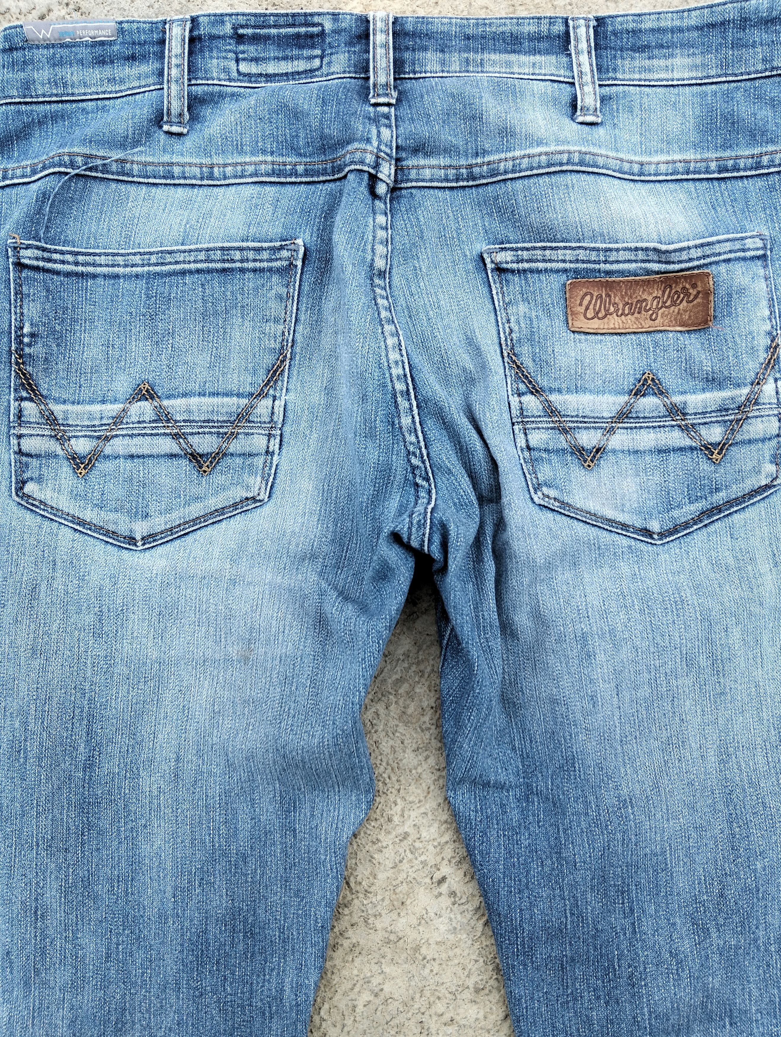 Vintage × Wrangler 🔥 90's Wrangler Spencer distressed Patched Jeans 🔥 Size US 34 / EU 50 - 6 Thumbnail