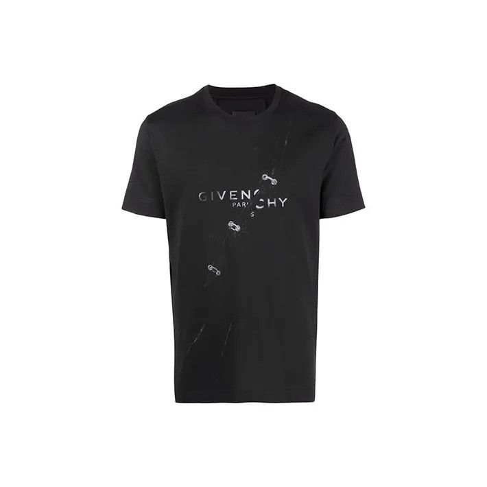 Givenchy Givenchy Black Casual Graphic Short Sleeve T-Shirt Size US L / EU 52-54 / 3 - 1 Thumbnail