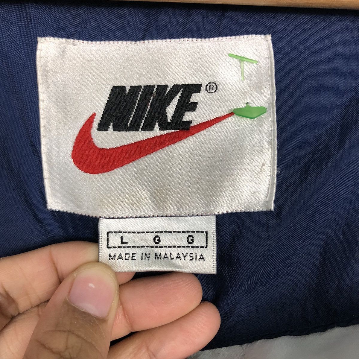 Nike 📌Vintage Bomber Jacket Nike Big Swoosh Design Size US L / EU 52-54 / 3 - 20 Thumbnail