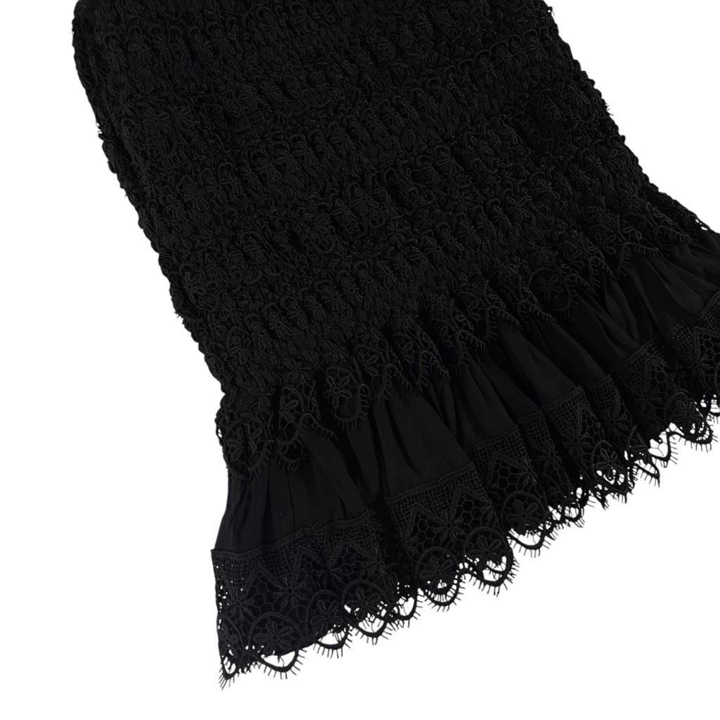 Charo Ruiz Charo Ruiz Ibiza Fleur Mini Skirt in Black Size 27" / US 4 / IT 40 - 6 Thumbnail
