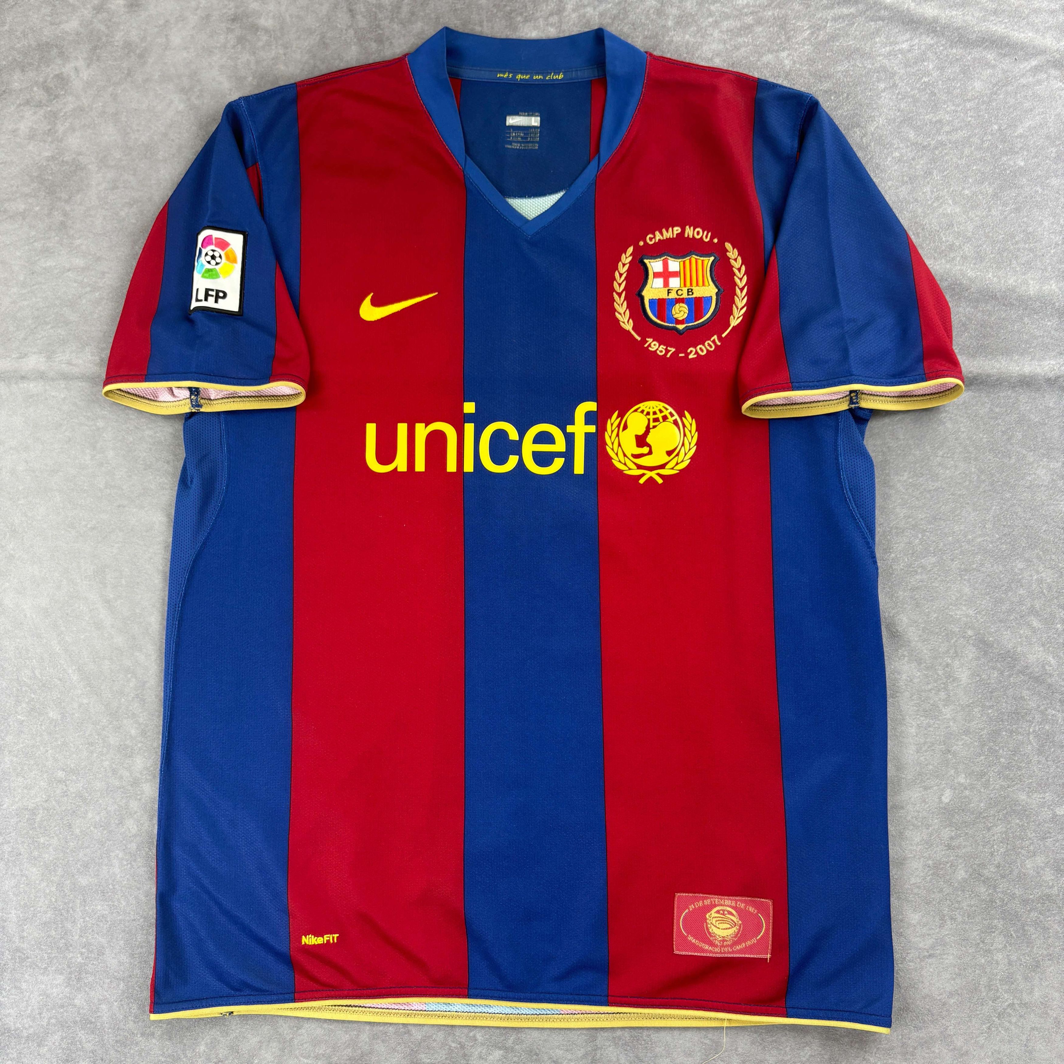 Nike FC Barcelona 2007-08 Nike home football jersey size L Size US L / EU 52-54 / 3 - 1 Thumbnail
