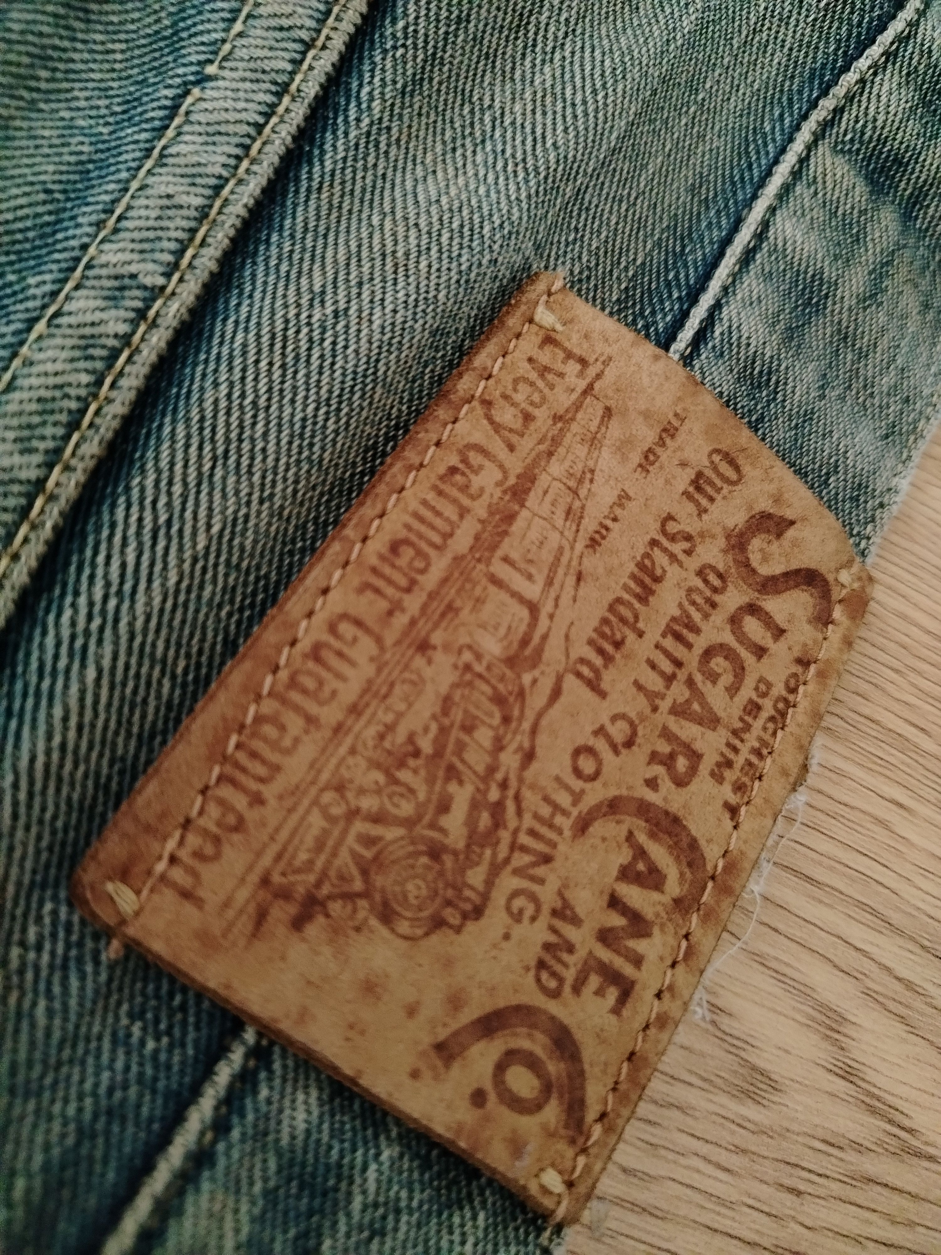 Sugar Cane Sugar Cane Jeans Vintage Sashiko Patches Size US 32 / EU 48 - 23 Thumbnail