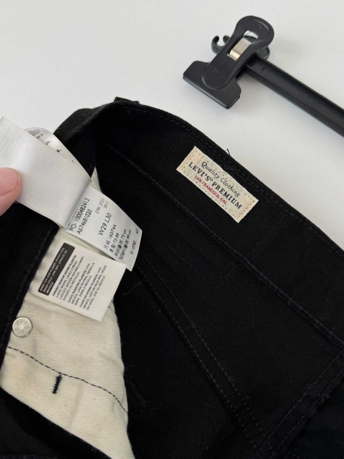 Levi's Levi’s Premium Vintage Pants Black 29/30 Size US 29 - 12 Thumbnail