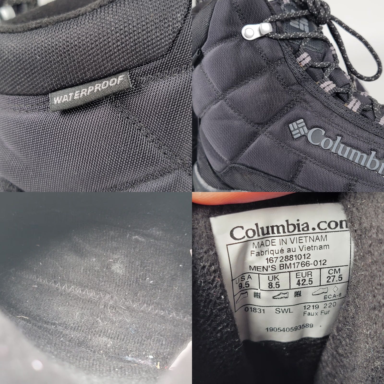 Vintage Columbia Firecamp Waterproof Wide Winter Boots Men 9.5 M Black Size US 10 / EU 43 - 9 Thumbnail