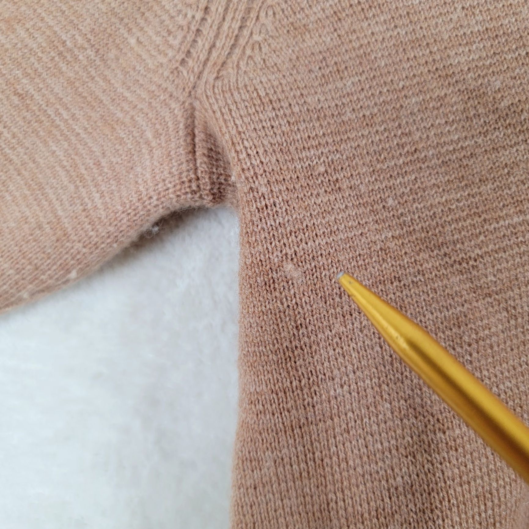 Alfani VINTAGE Alfani Jacket Women XXL Beige Merino Wool Long Sleeve Sweater Size XXL / US 16-18 / IT 52-54 - 6 Thumbnail
